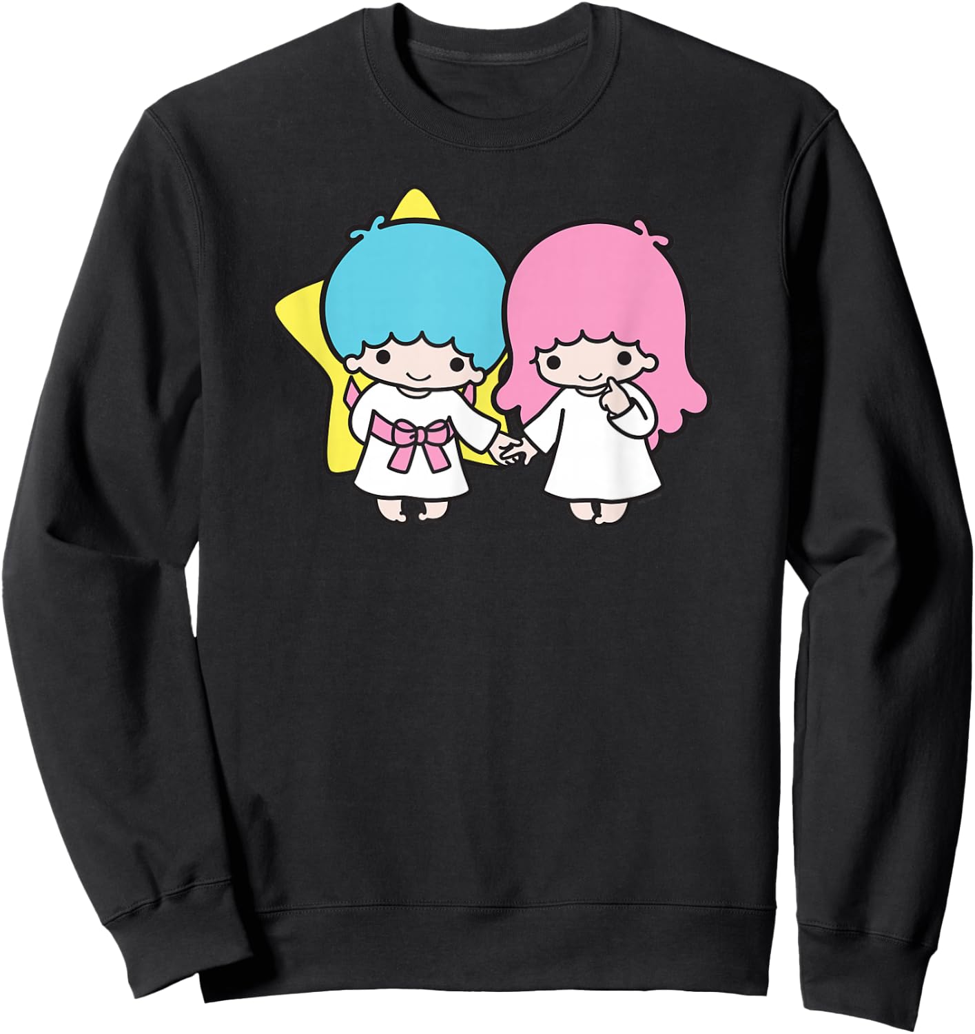 Little Twins Stars Holding Hands Sweatshirt - Sweatshirt | Black