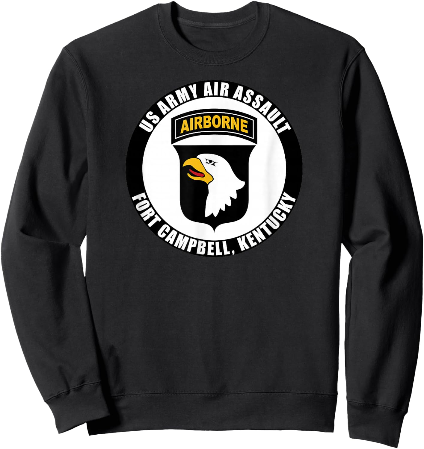 US Army Air Assault Fort Campbell Kentucky 101st Airborne Sweatshirt - Sweatshirt | Black