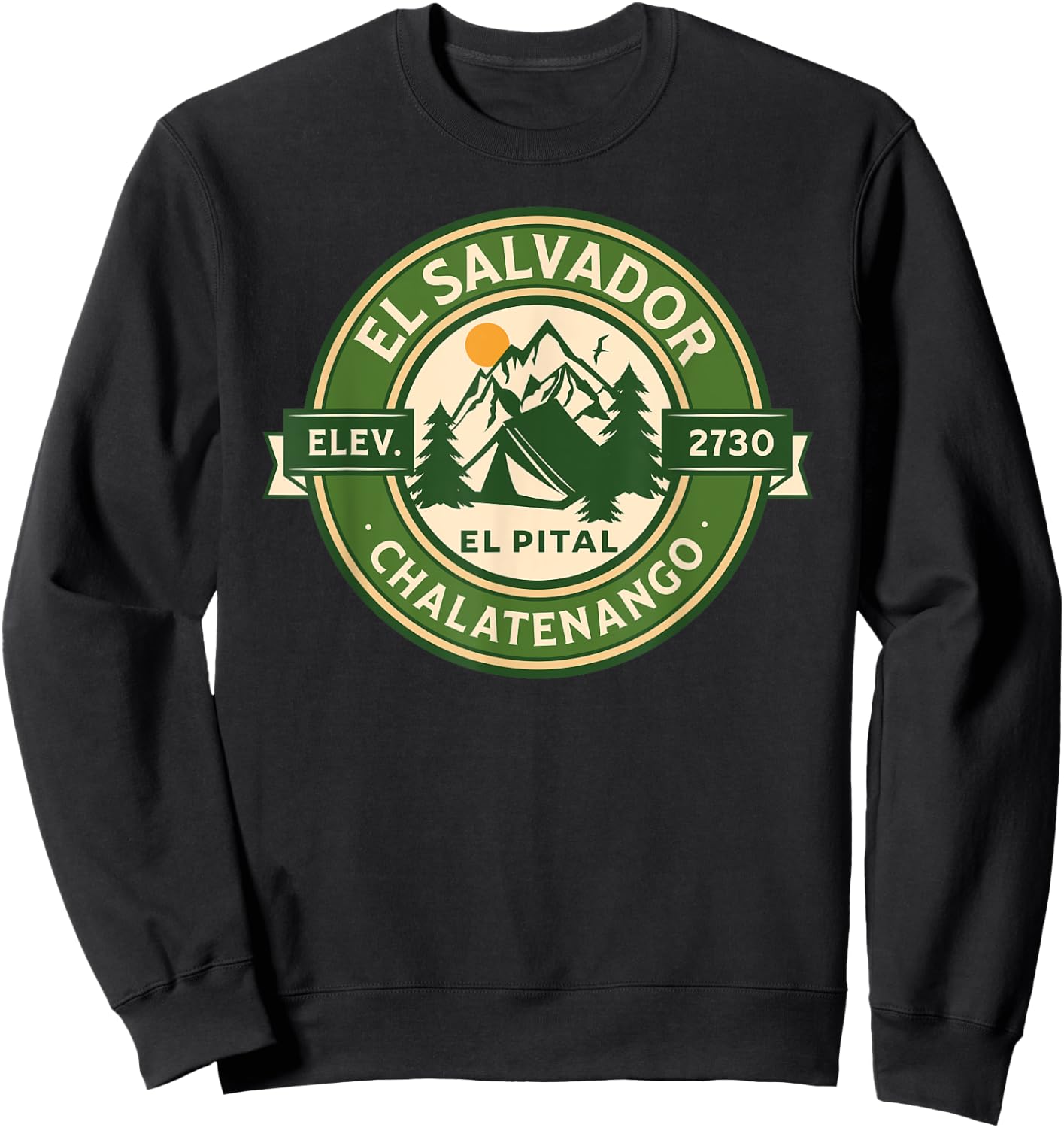 El Pital Chalatenango El Salvador Sweatshirt - Sweatshirt | Black