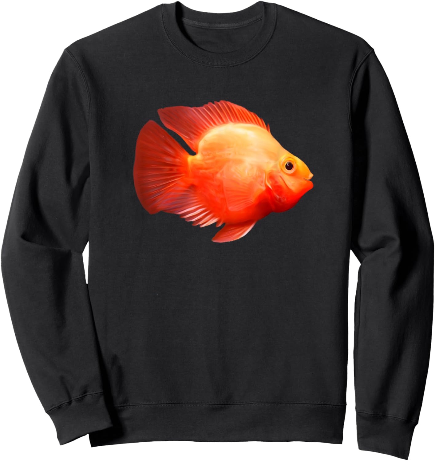 Blood Red Parrot Cichlid Aquarium Lovers Gift Sweatshirt - Sweatshirt | Black