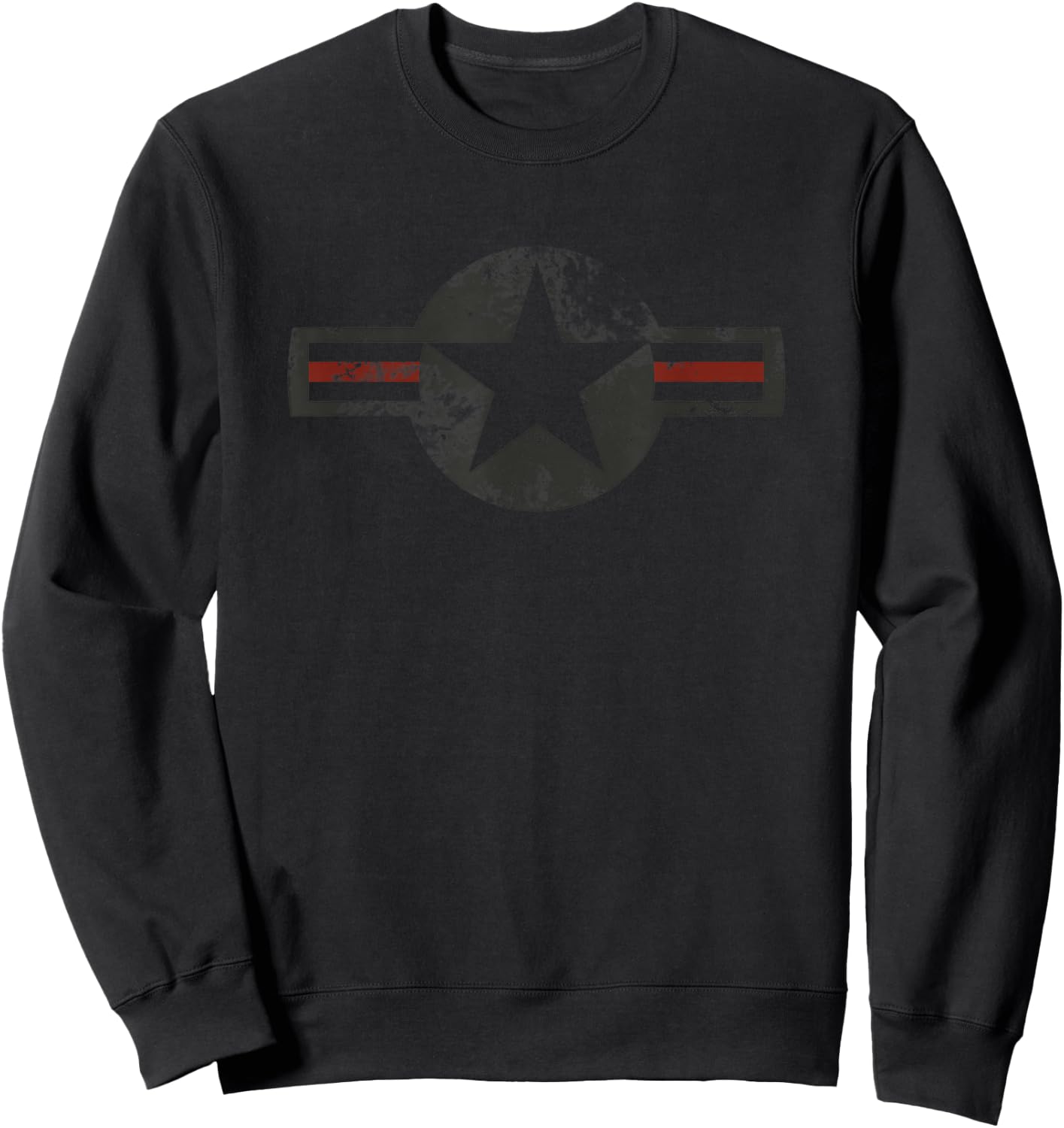 Air Force Logo Vintage US Military Airforce Men Women Sweatshirt - Sweatshirt | Black