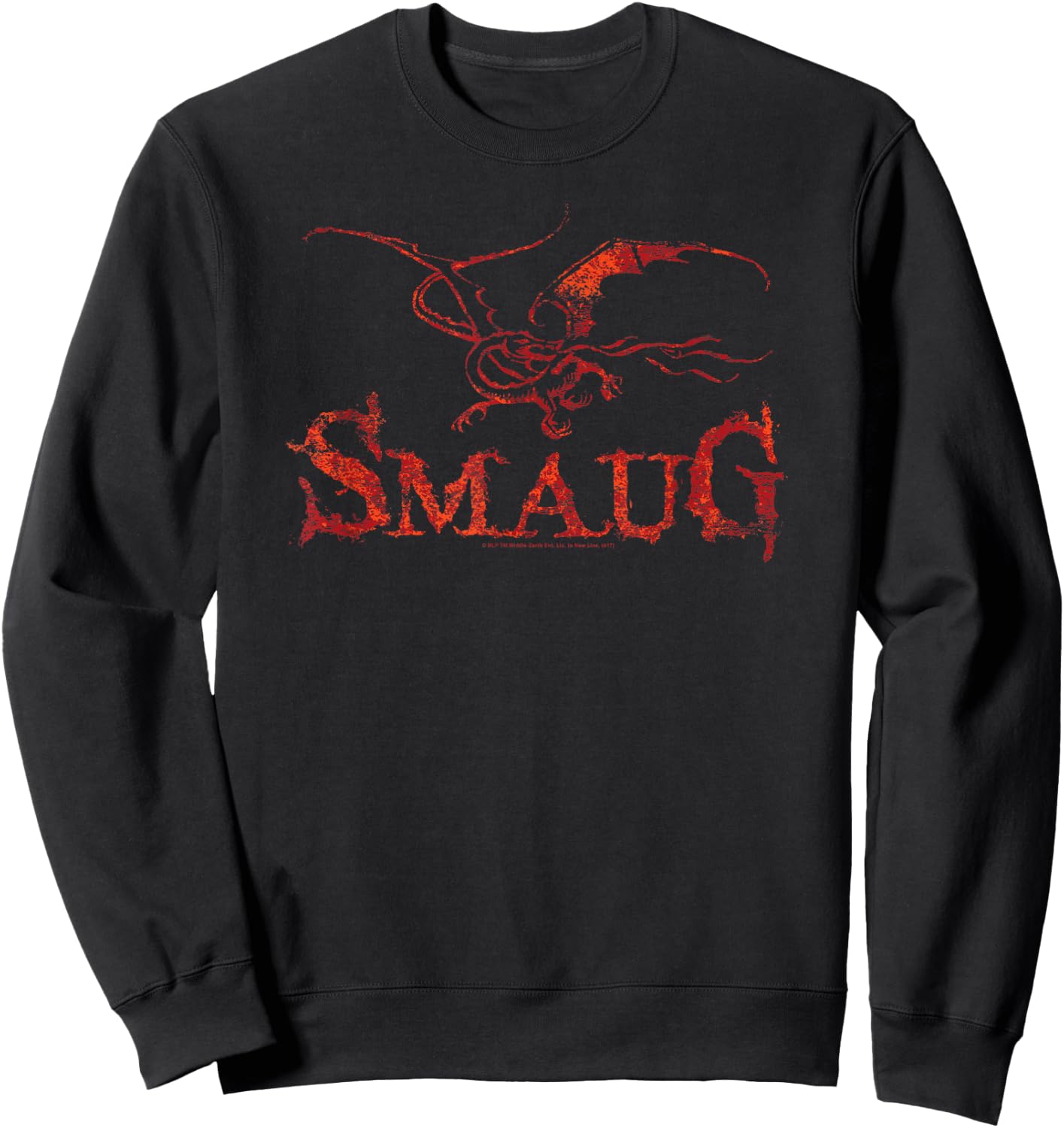 Hobbit Smaug Dragon Sweatshirt - Sweatshirt | Black