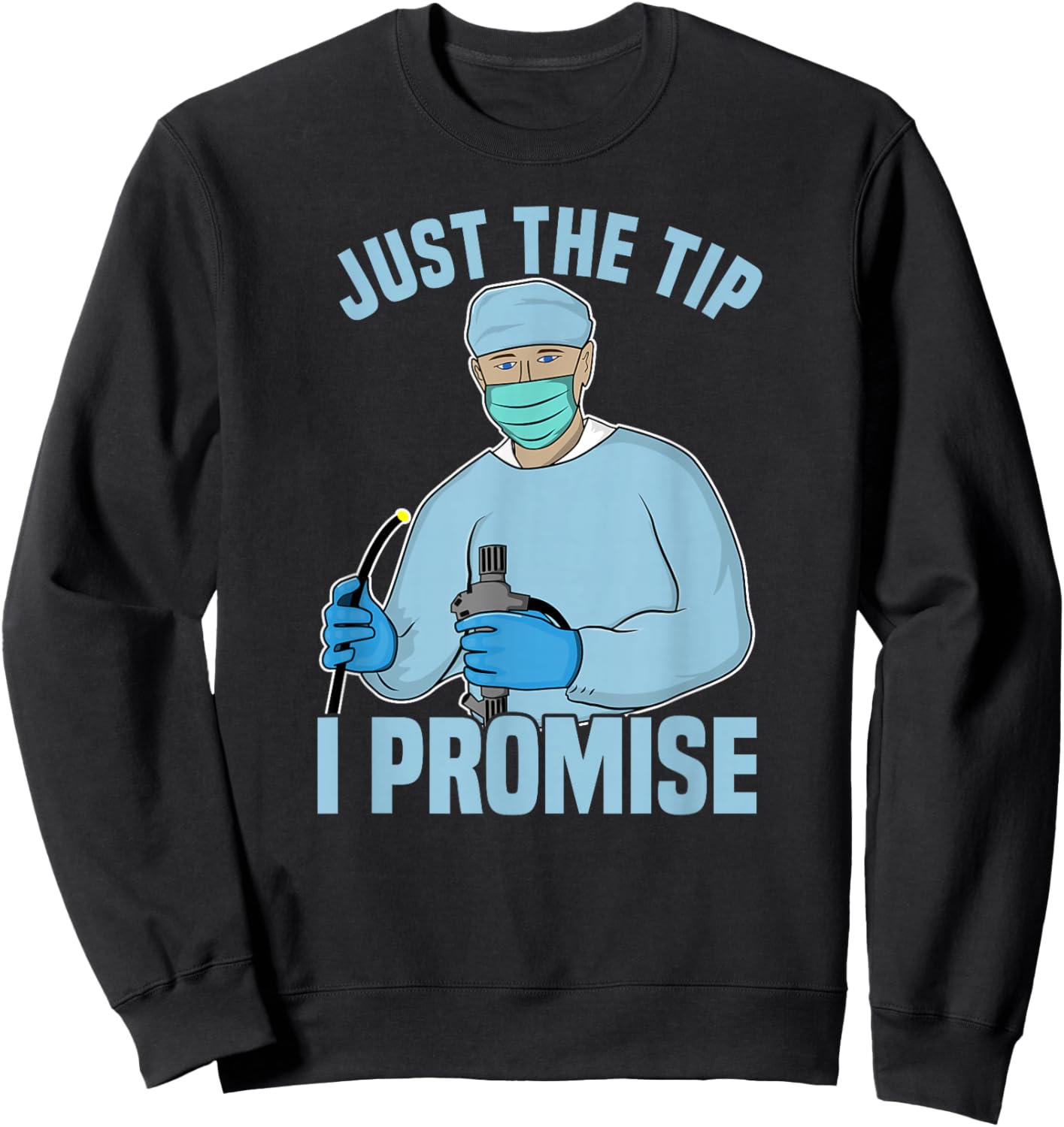Dan66 Men's Black Humorous Medical Procedure Sweatshirt - Sweatshirt | Black