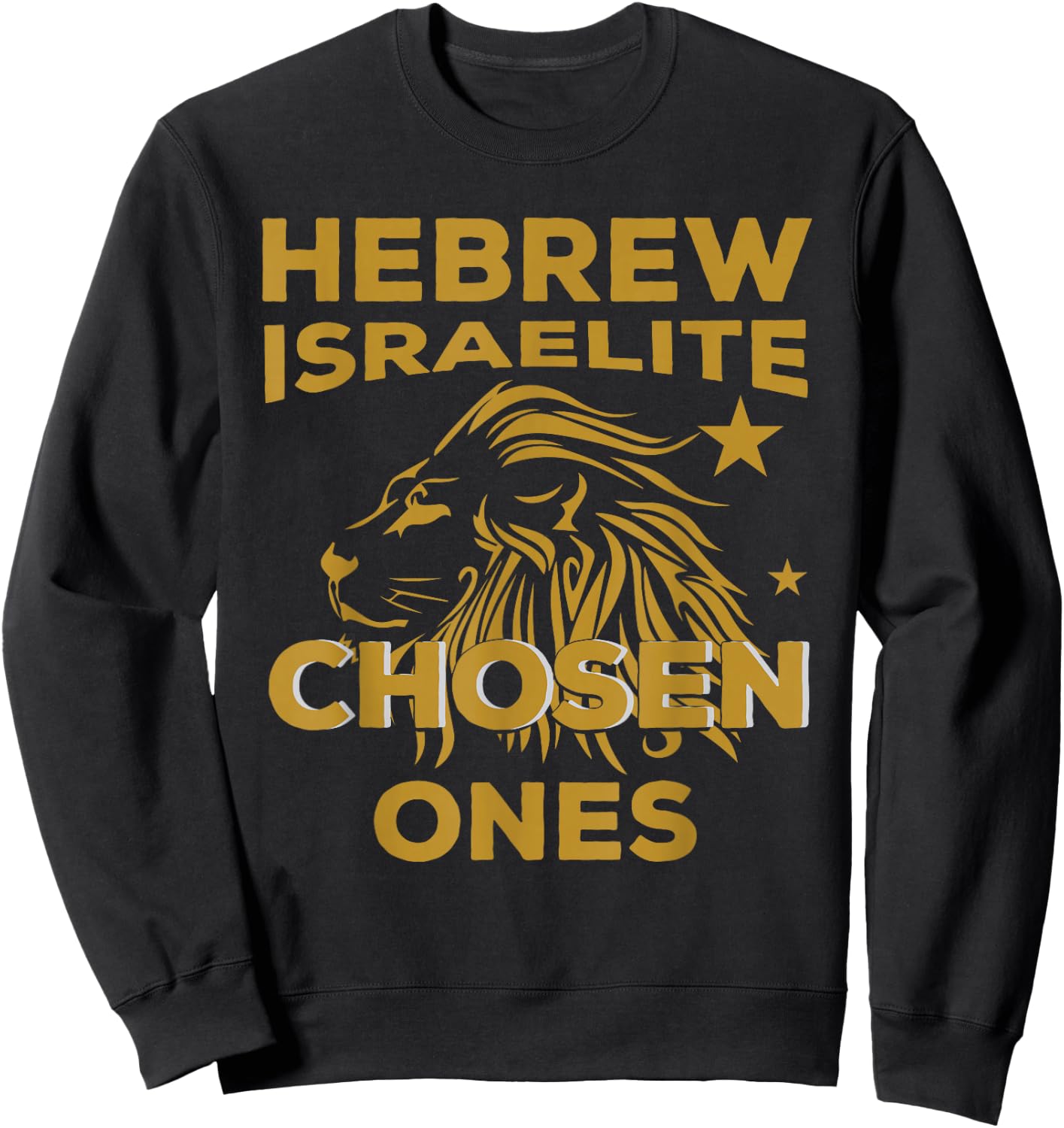 Hebrew Israelite Chosen Ones Lion Judah T Shirt Sweatshirt - Sweatshirt | Black