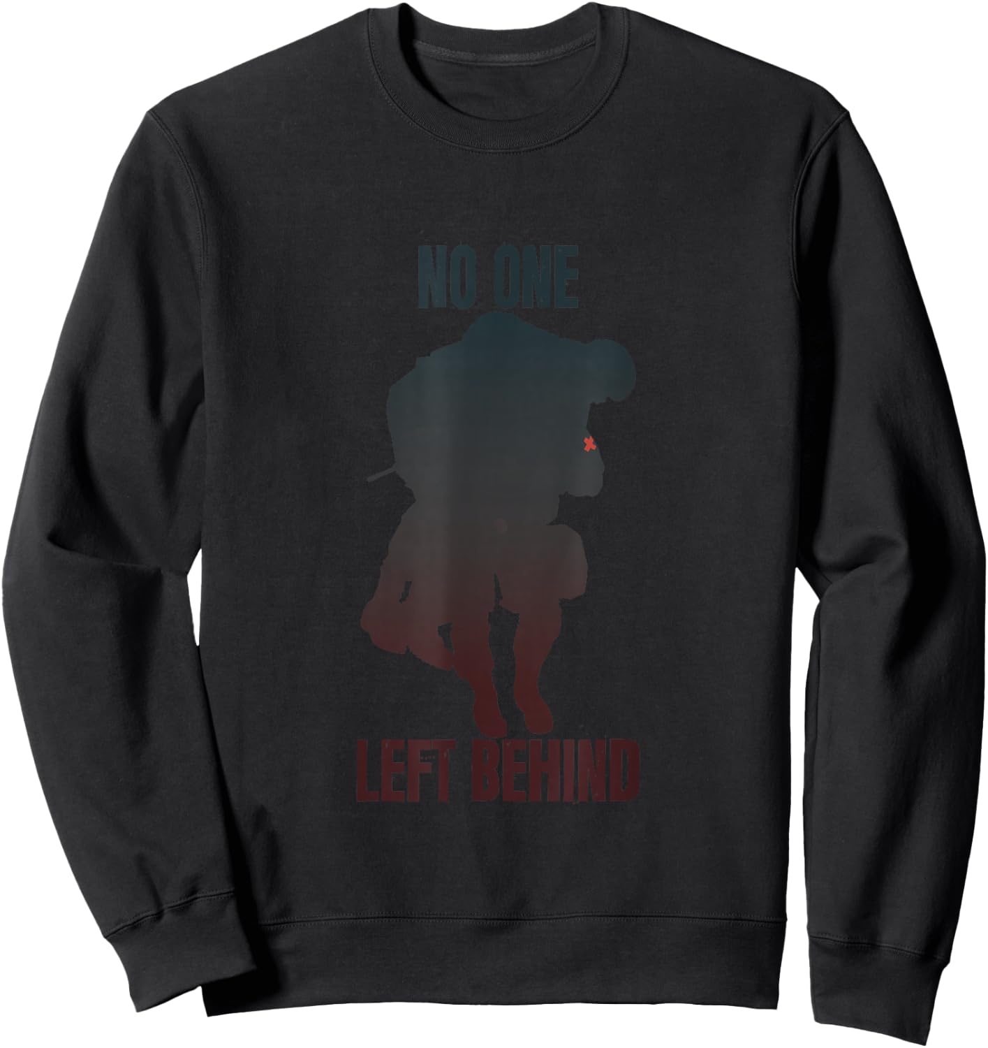 America Military No one left behind Sweatshirt - Sweatshirt | Black