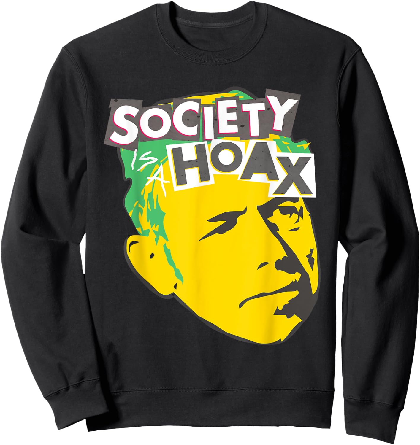 Alan Watts Punk Society is a Hoax Sweatshirt - Sweatshirt | Black