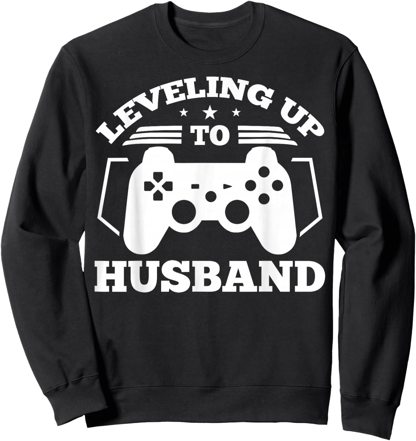 Gamer Engagement gift, Leveling Up To Husband design Sweatshirt - Sweatshirt | Black