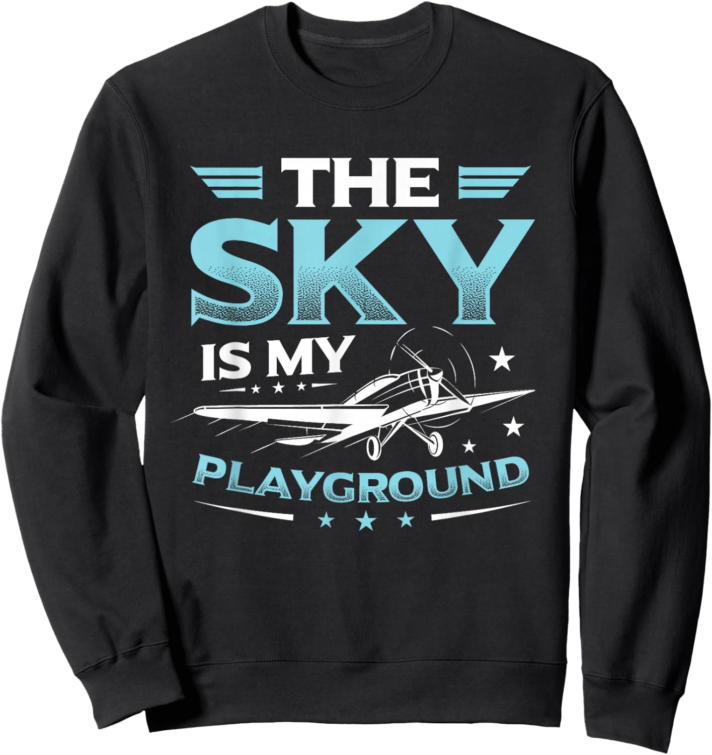 The Sky Is My Playground RC Pilot Model Airplane Pilot Sweatshirt - Sweatshirt | Black