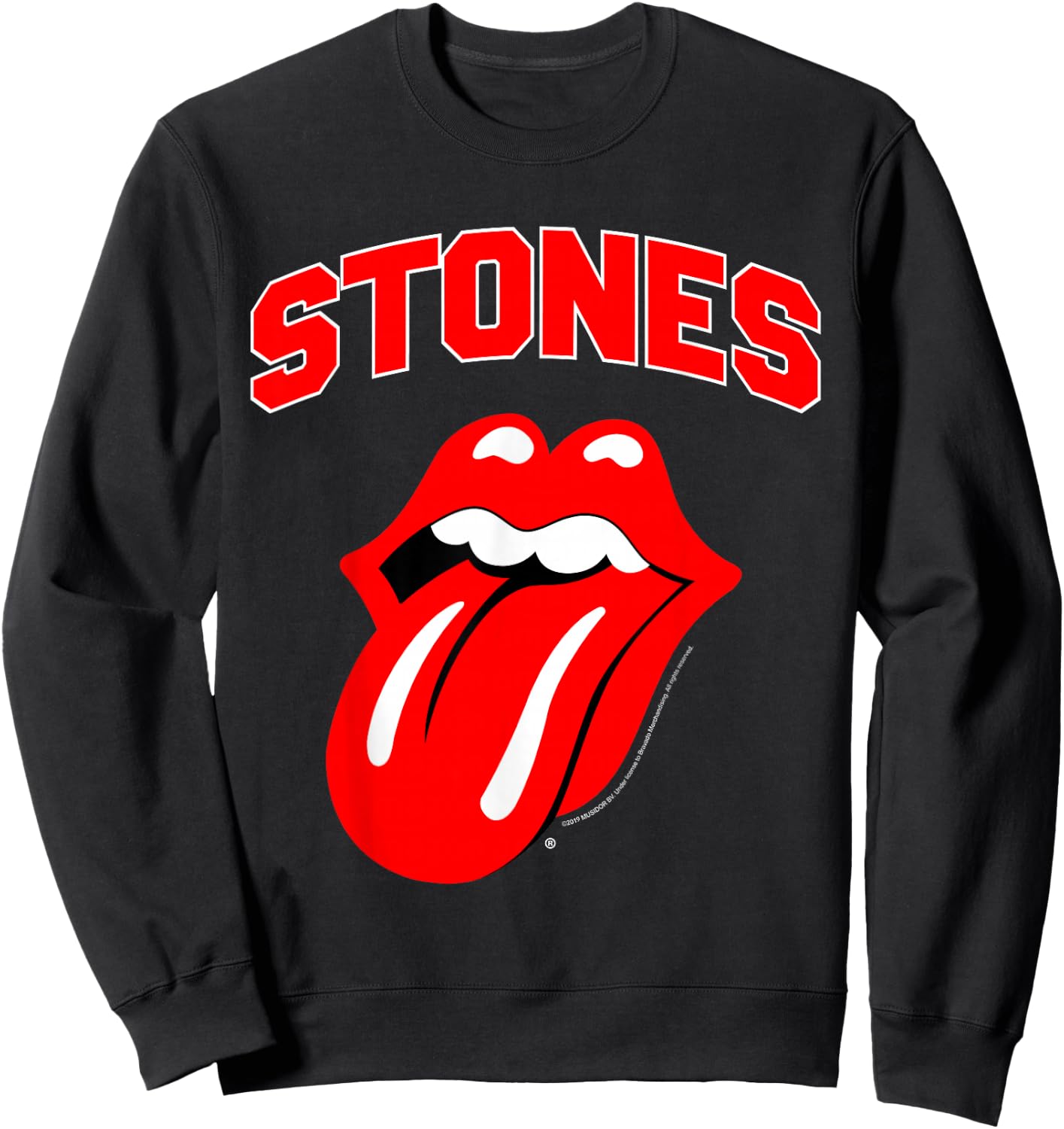 Rolling Stones Official Varsity Sweatshirt - Sweatshirt | Black