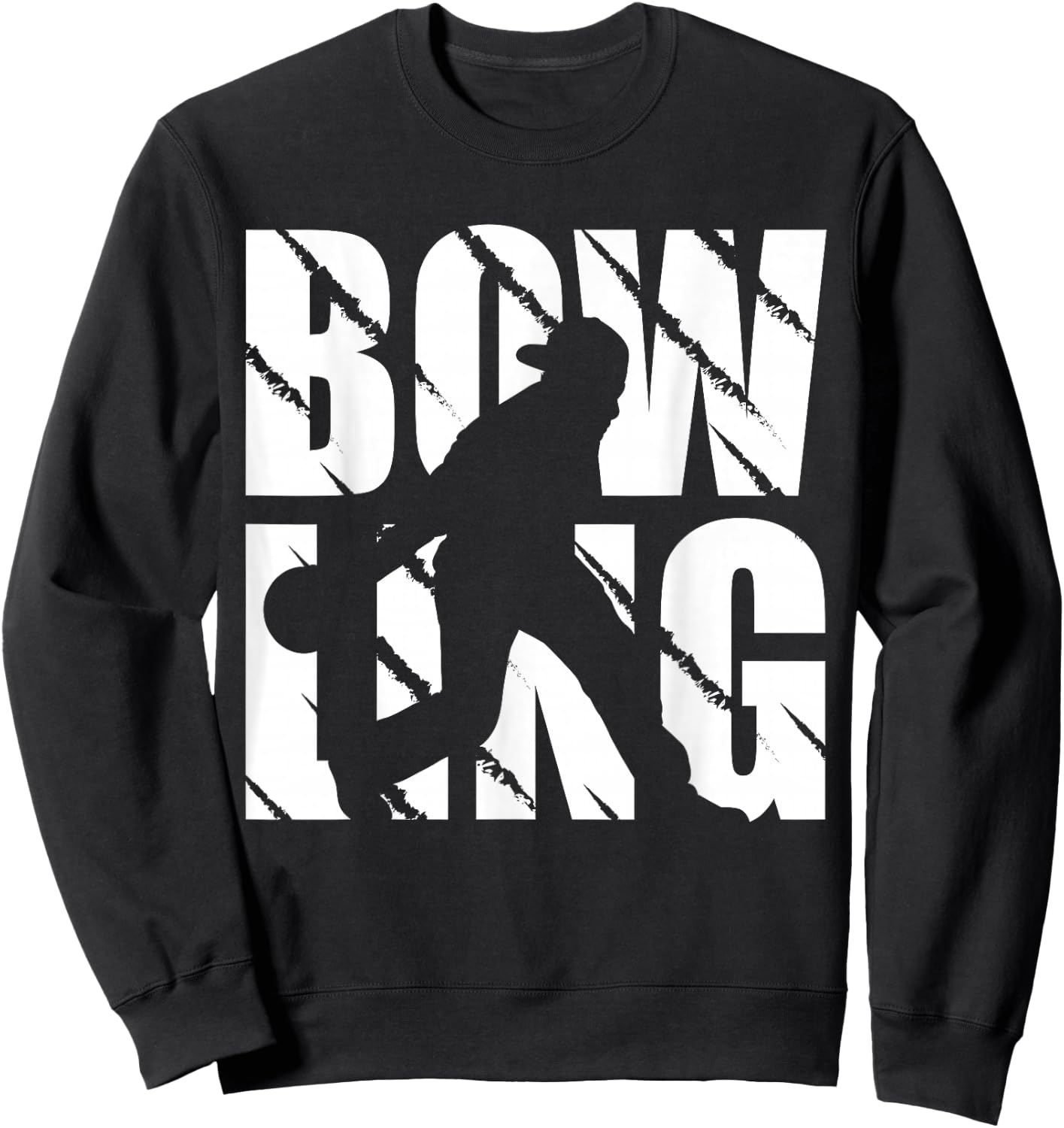 Funny Bowling Design Bowling Player and Bowling Sweatshirt - Sweatshirt | Black