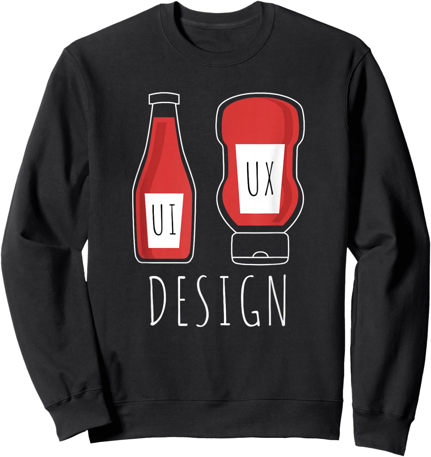 User Experience Graphic Designer UX UI Design Sweatshirt - Sweatshirt | Black