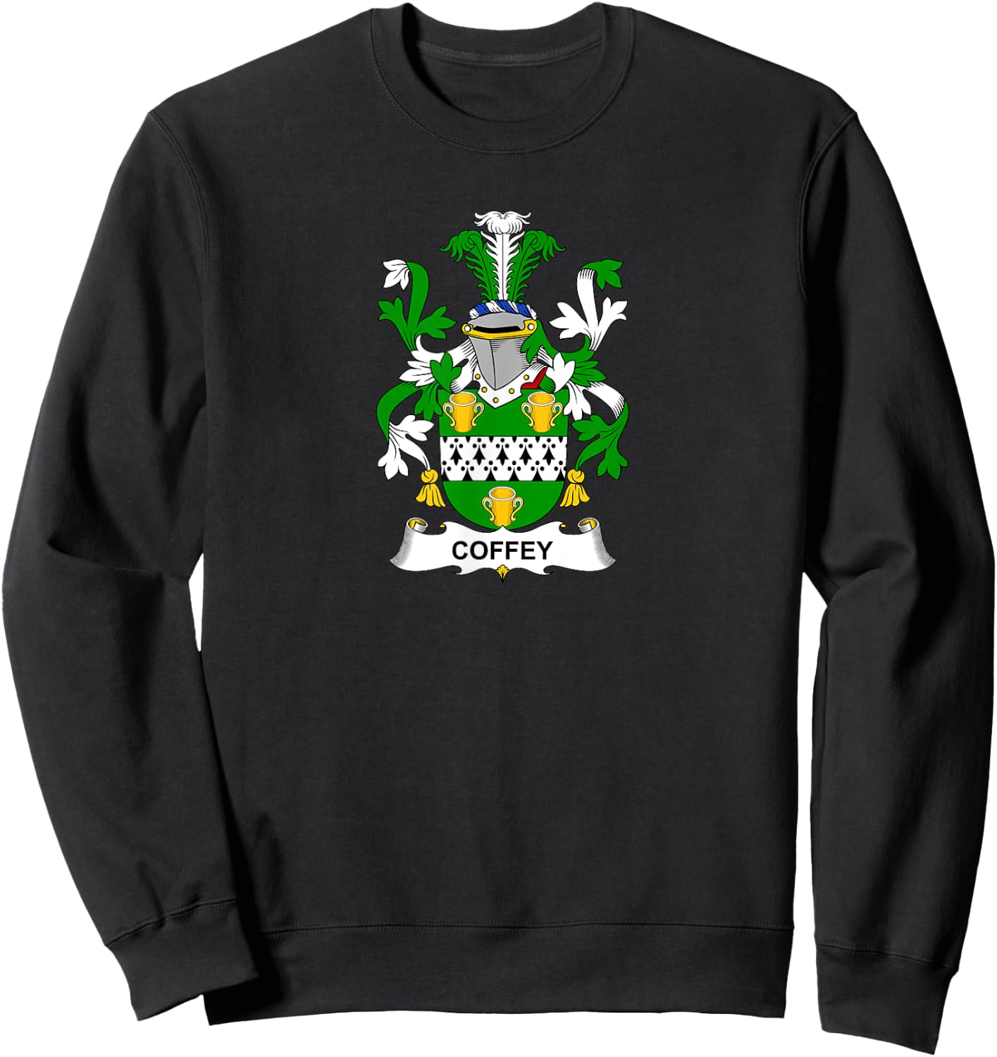 Coffey Coat of Arms - Family Crest Shirt Sweatshirt - Sweatshirt | Black