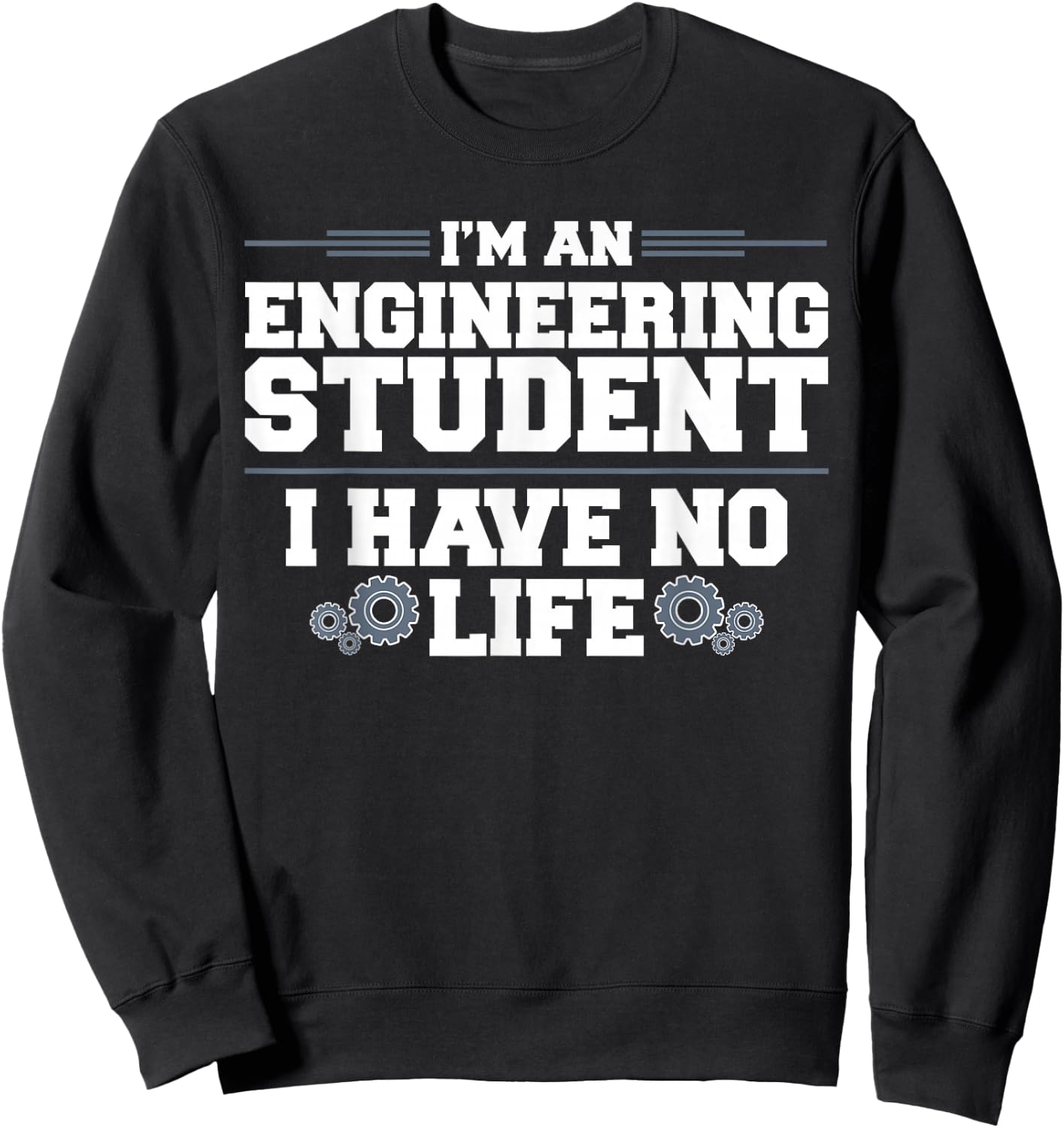 Cool Engineer Art Women Engineering Student Sweatshirt - Sweatshirt | Black