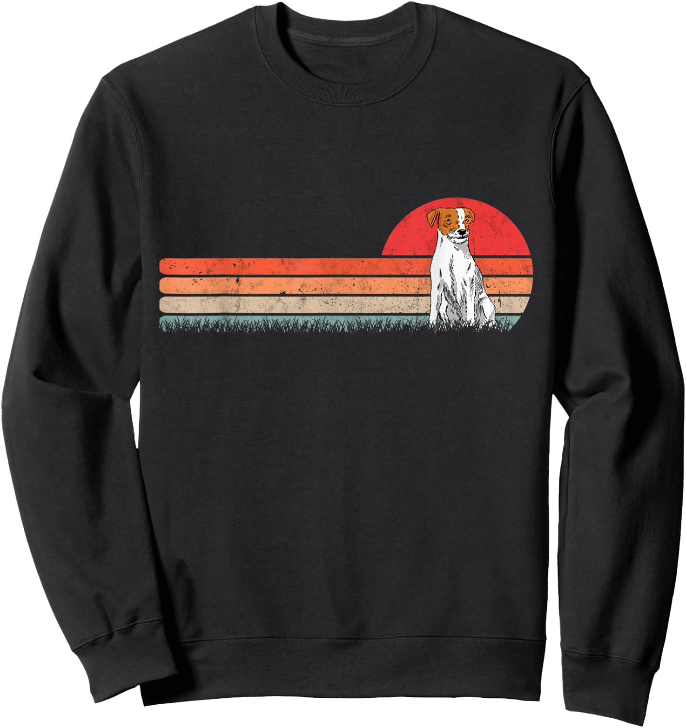 Parson Russell Terrier Retro Sweatshirt - Sweatshirt | Black