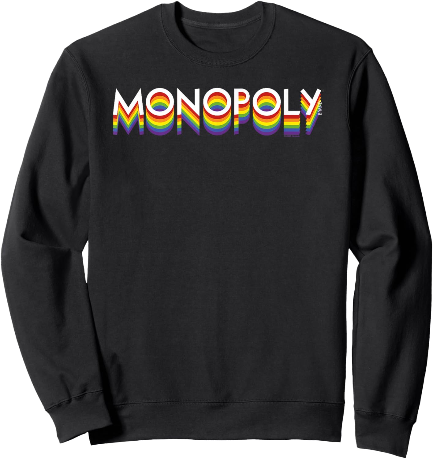 Monopoly Rainbow Stack Logo Sweatshirt - Sweatshirt | Black