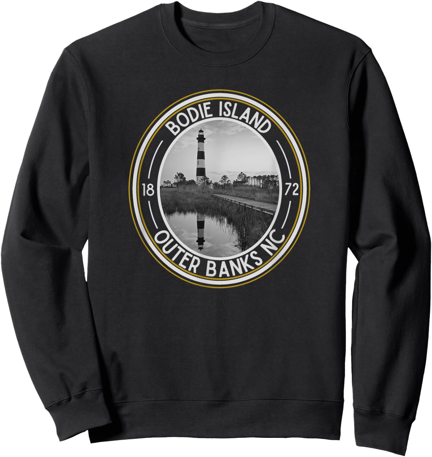 Bodie Island Light House, North Carolina Sweatshirt - Sweatshirt | Black