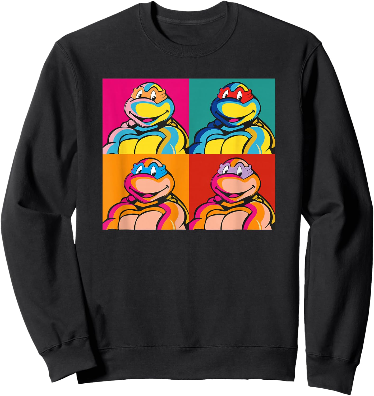 Donatello, Michelangelo, Leonardo & Donatello - Pop Art Sweatshirt - Sweatshirt | Black