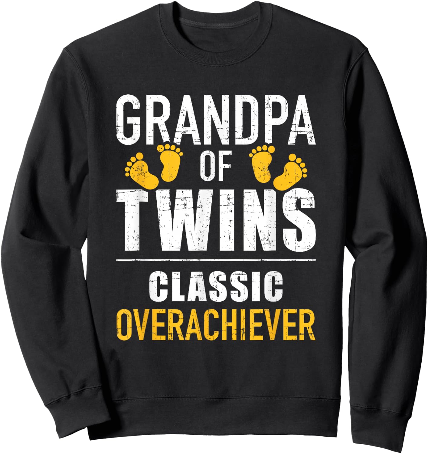 Grandpa von Zwillingen Funny Saying Sweatshirt - Sweatshirt | Black