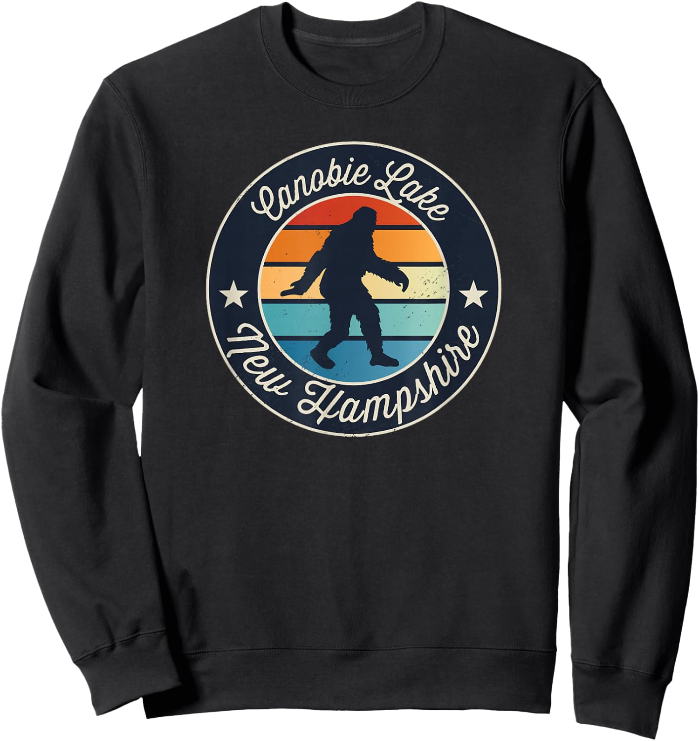 Canobie Lake New Hampshire Sasquatch Souvenir Sweatshirt - Sweatshirt | Black