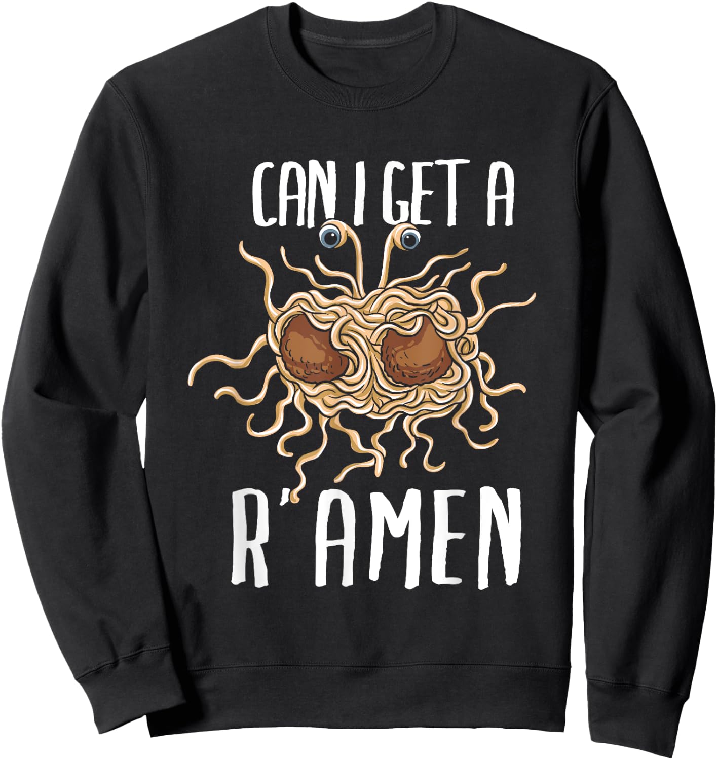 Flying Spaghetti Monster I Pastafarian I FSM Apparel Sweatshirt - Sweatshirt | Black