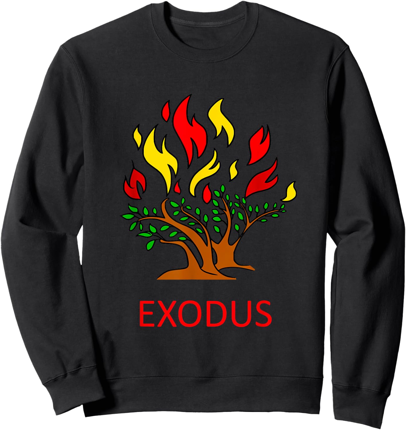The Burning Bush - Moses Old Testament Bible - Exodus Sweatshirt - Sweatshirt | Black