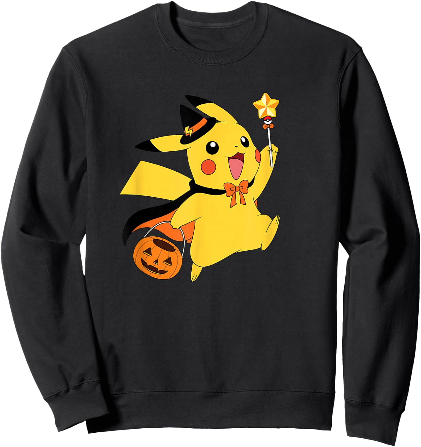 Pokémon - Halloween Pikachu Star Candy Sweatshirt - Sweatshirt | Black