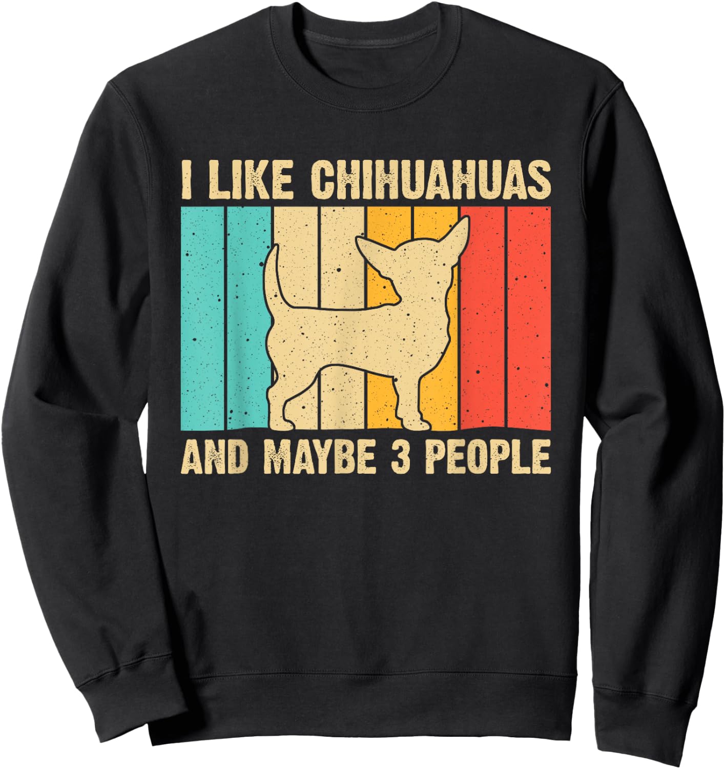 Cute Chihuahua Design Kids Men Pet Puppy Lovers Sweatshirt - Sweatshirt | Black