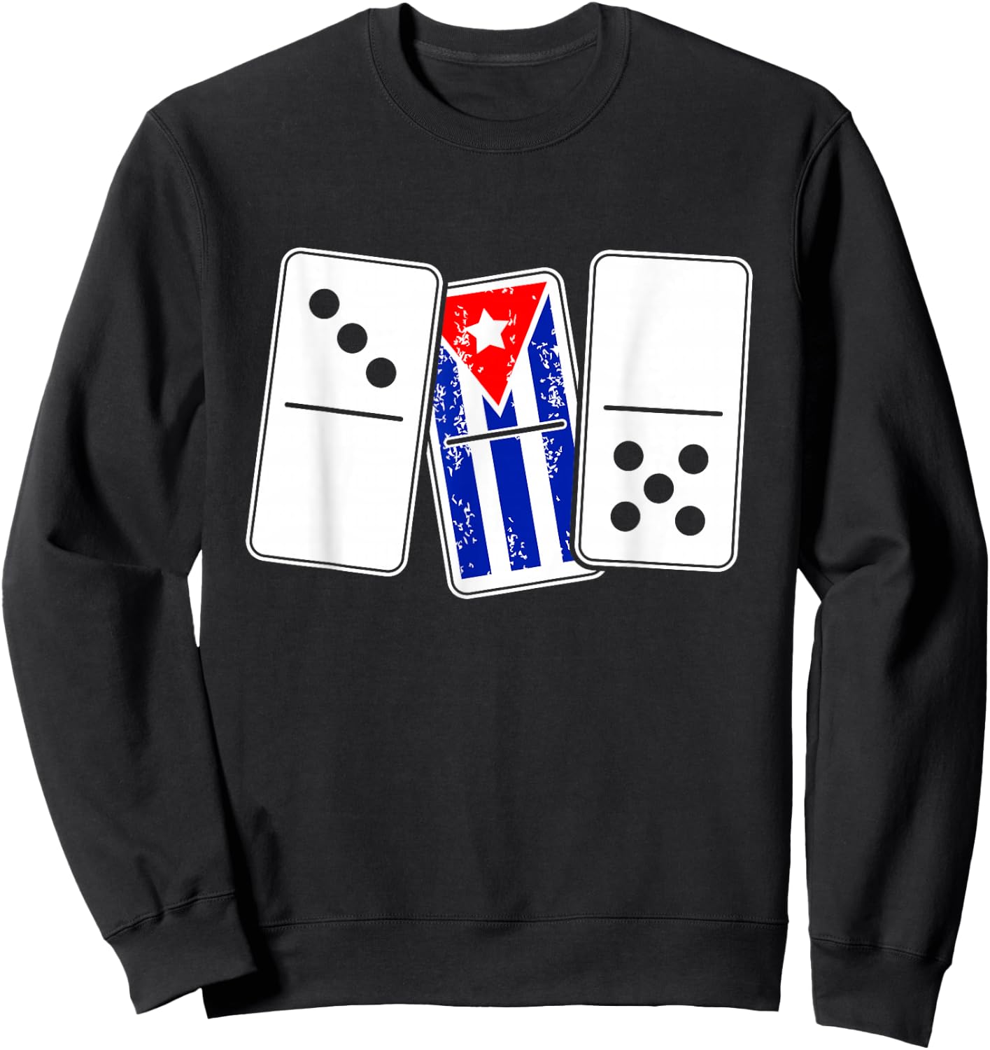 Funny Cuban Cubana Domino Player Gift 305 Sweatshirt - Sweatshirt | Black
