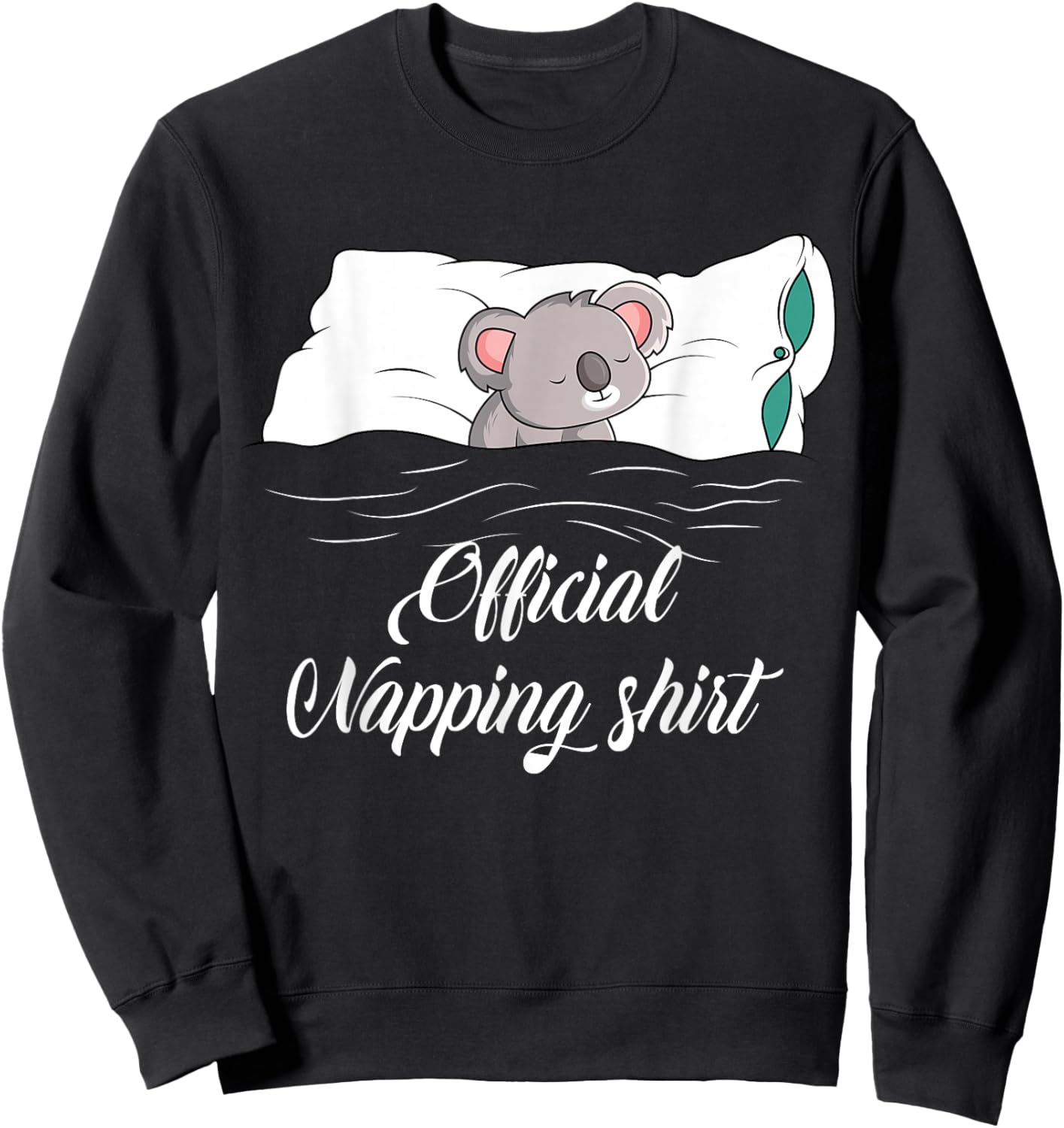 Sleeping Koala Pyjamas Koala Lover Gift Official Napping Sweatshirt - Sweatshirt | Black