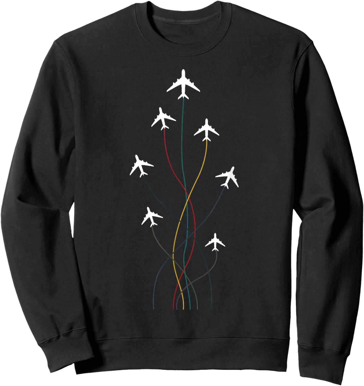 Pilot Passenger Aircraft Aircraft Airline Flying Sweatshirt - Sweatshirt | Black