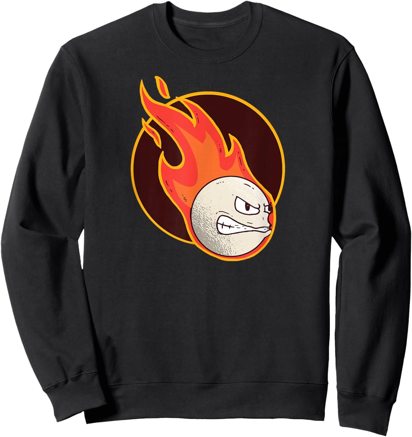 Dodgeball burning ball players beach Sports Dodgeball Sweatshirt - Sweatshirt | Black