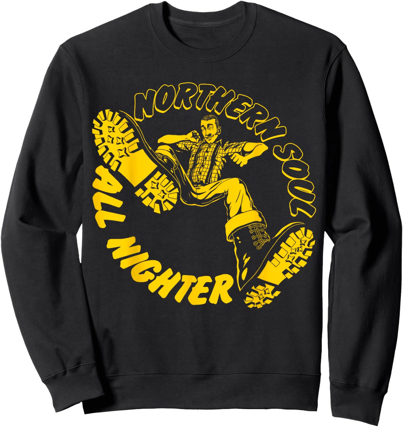 1960's Mod Northern Soul All Nighter Bootboy Soulboy Ska Man Sweatshirt - Sweatshirt | Black