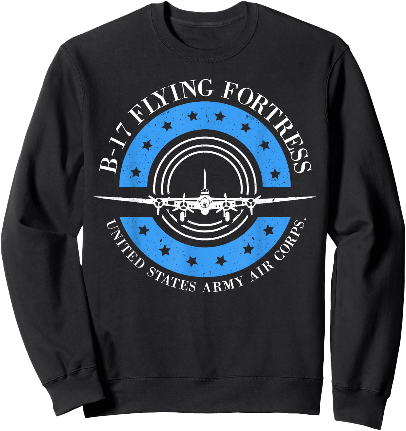 B-17 Flying Fortress gift, Air Force, Aviation design Sweatshirt - Sweatshirt | Black