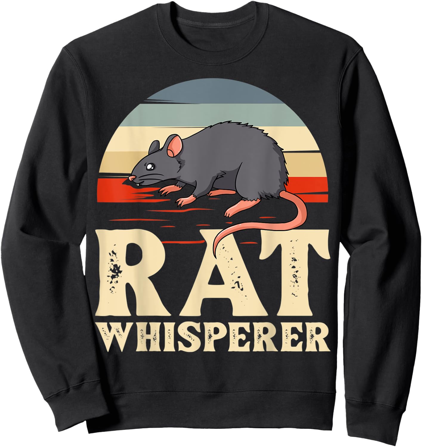 Rat Pet Fancy Rat King Habitat Mouse Sweatshirt - Sweatshirt | Black