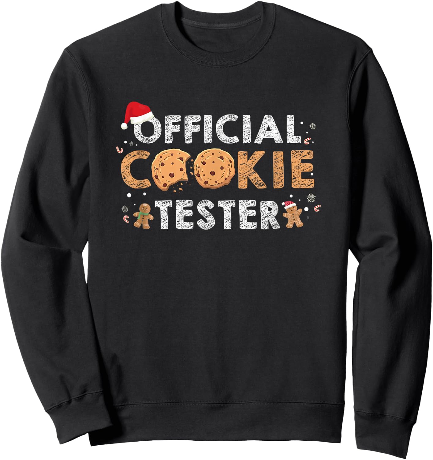 Official Cookie Tester - Christmas Cookies Sweatshirt - Sweatshirt | Black