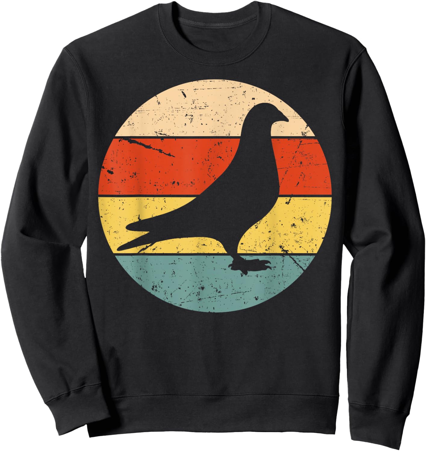 Cool Pigeon Women Pigeon Racing Homing Vintage 80s Sweatshirt - Sweatshirt | Black