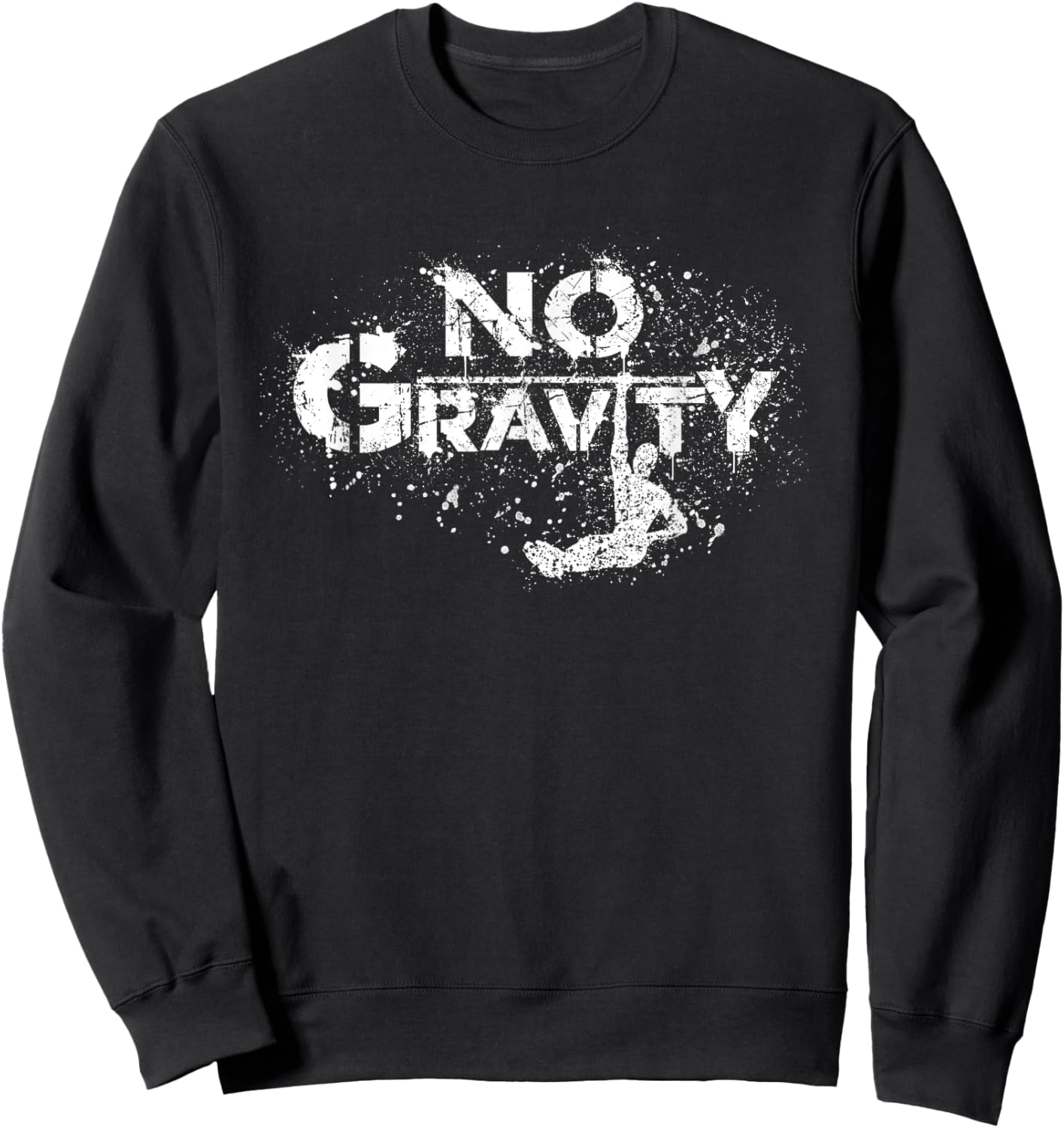 No Gravity L-Sit Calisthenics Street Workout Training Sweatshirt - Sweatshirt | Black