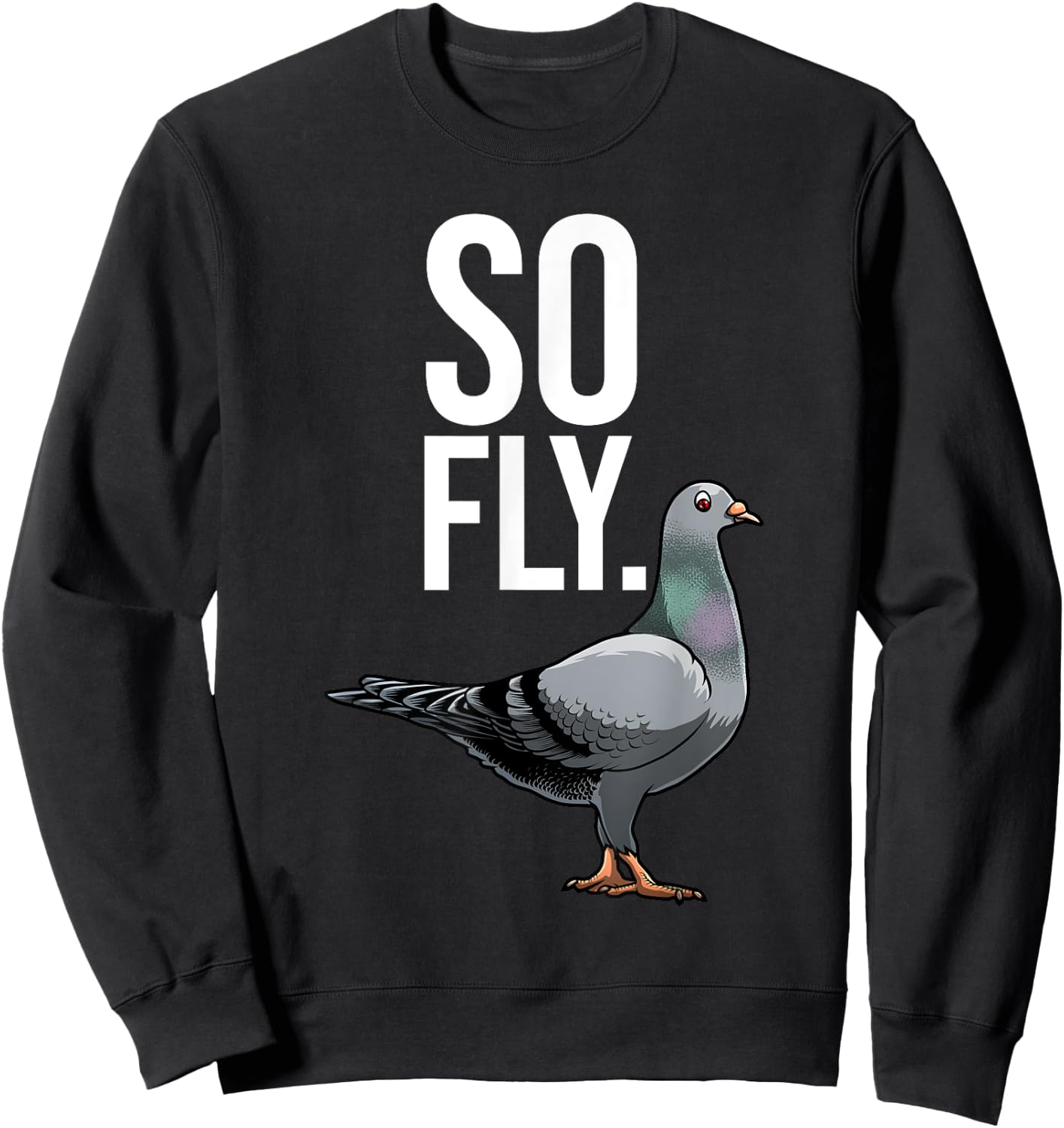 Cool Pigeon Women Breeder Birdwatching Pigeon Racing Sweatshirt - Sweatshirt | Black
