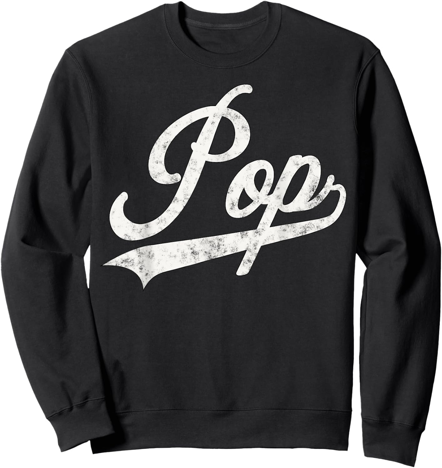 Pop Retro Style Father’s day Gift Funny Grandpa Pop Sweatshirt - Sweatshirt | Black