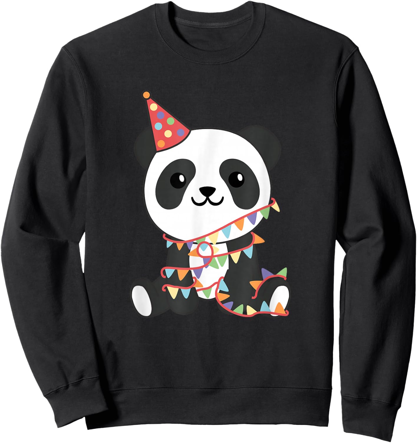 Birthday Panda for Kids A Birthday Panda Sweatshirt - Sweatshirt | Black