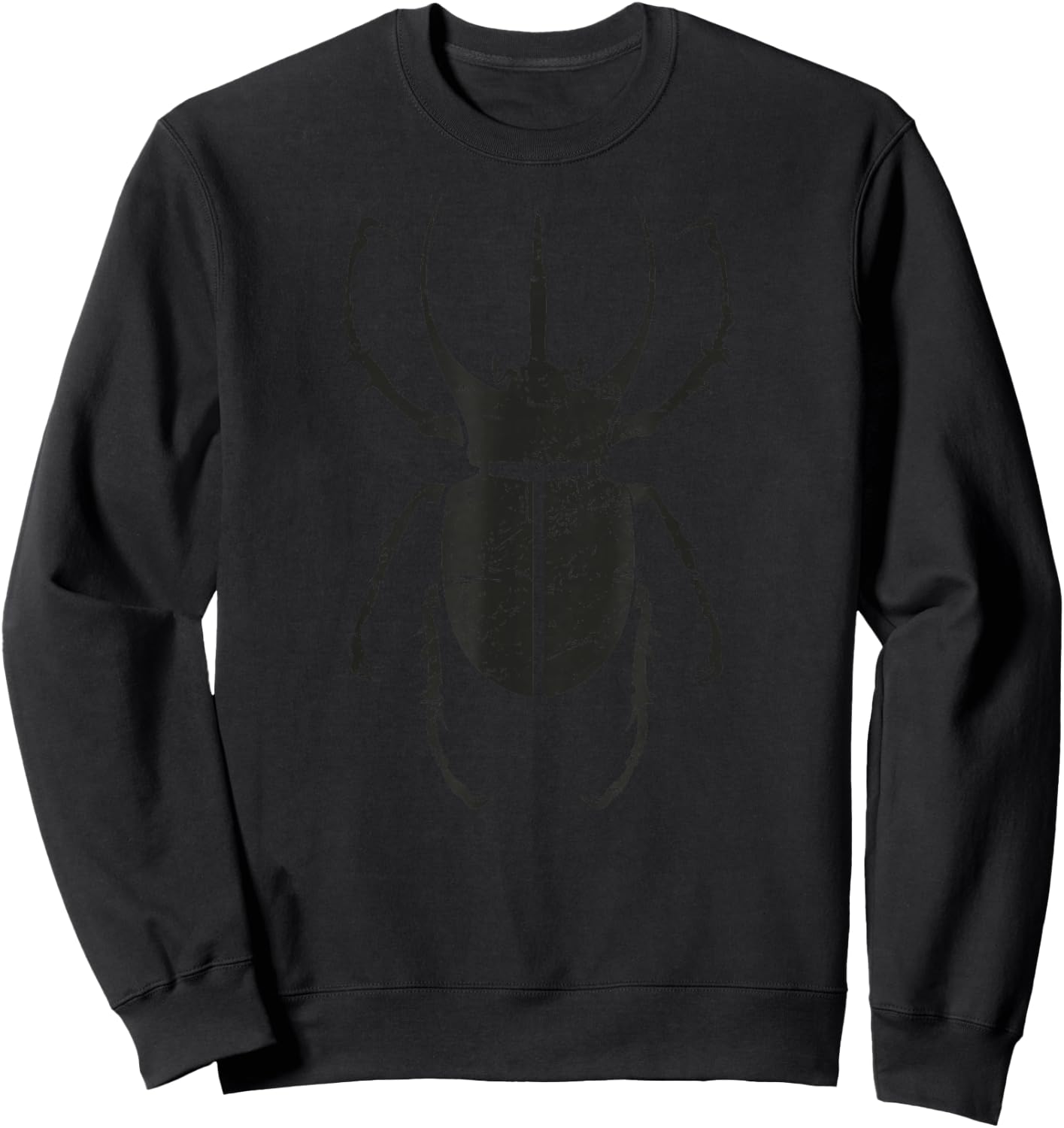 Distressed Bug, Beetle & Insect Entomologist Gift - Beetle Sweatshirt - Sweatshirt | Black