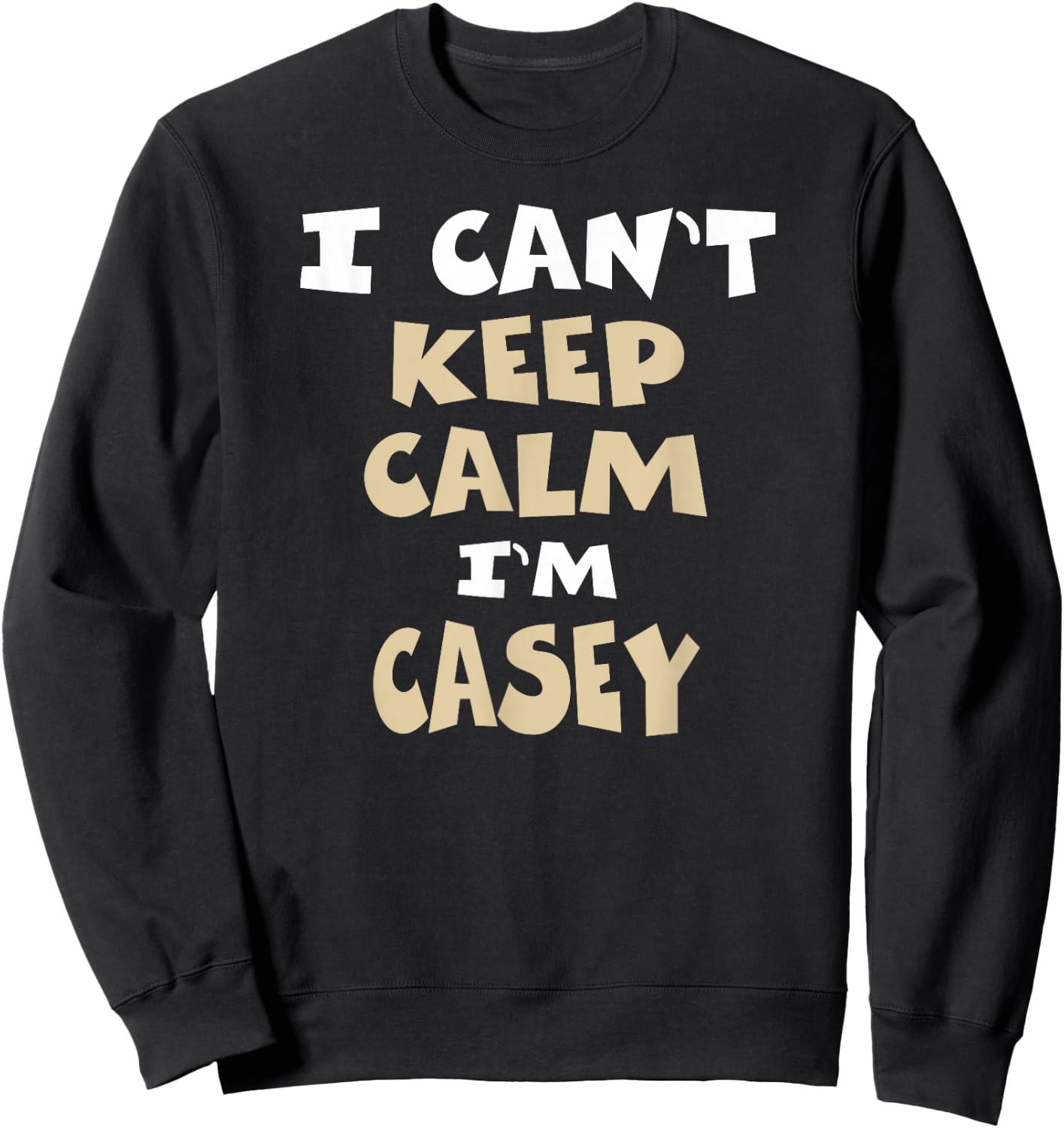 Casey Name Sweatshirt - Sweatshirt | Black