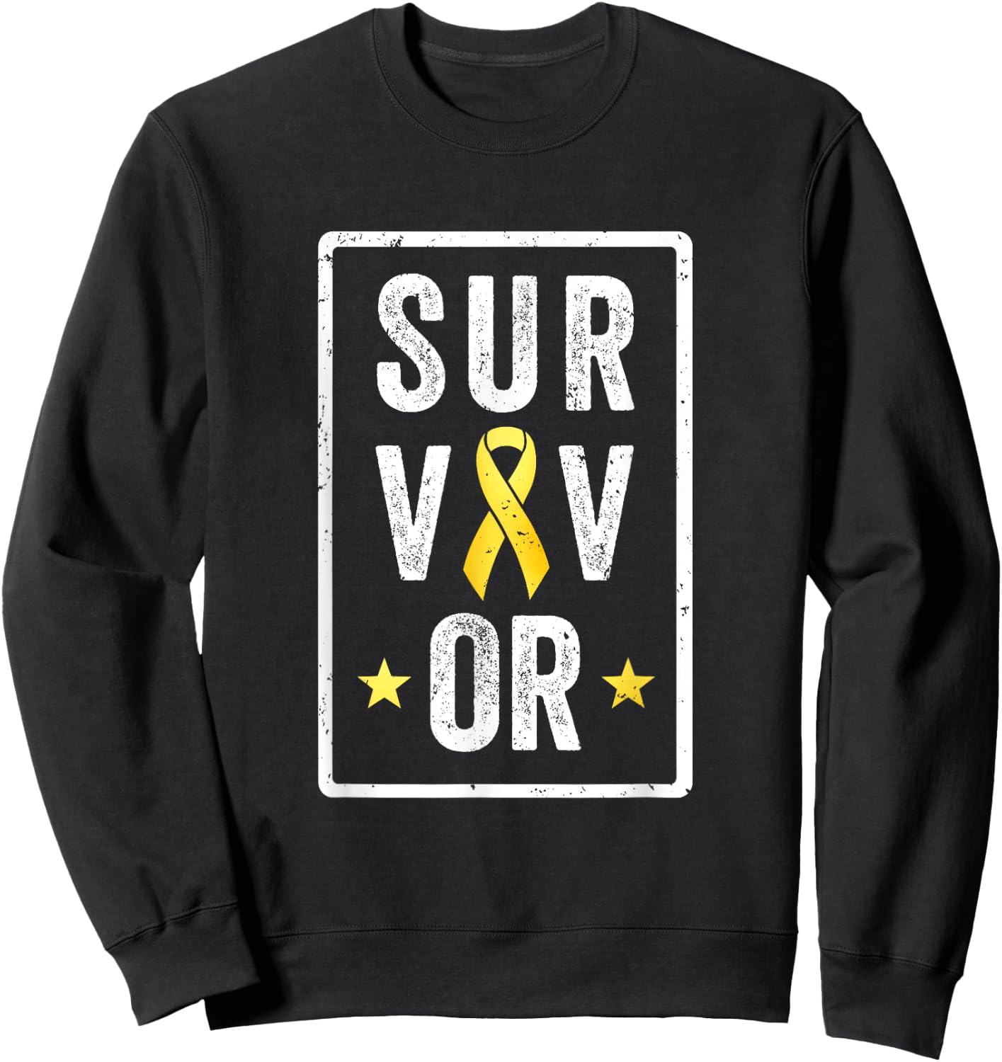 Childhood Cancer Survivor - Pediatrics Kids Awareness Sweatshirt - Sweatshirt | Black