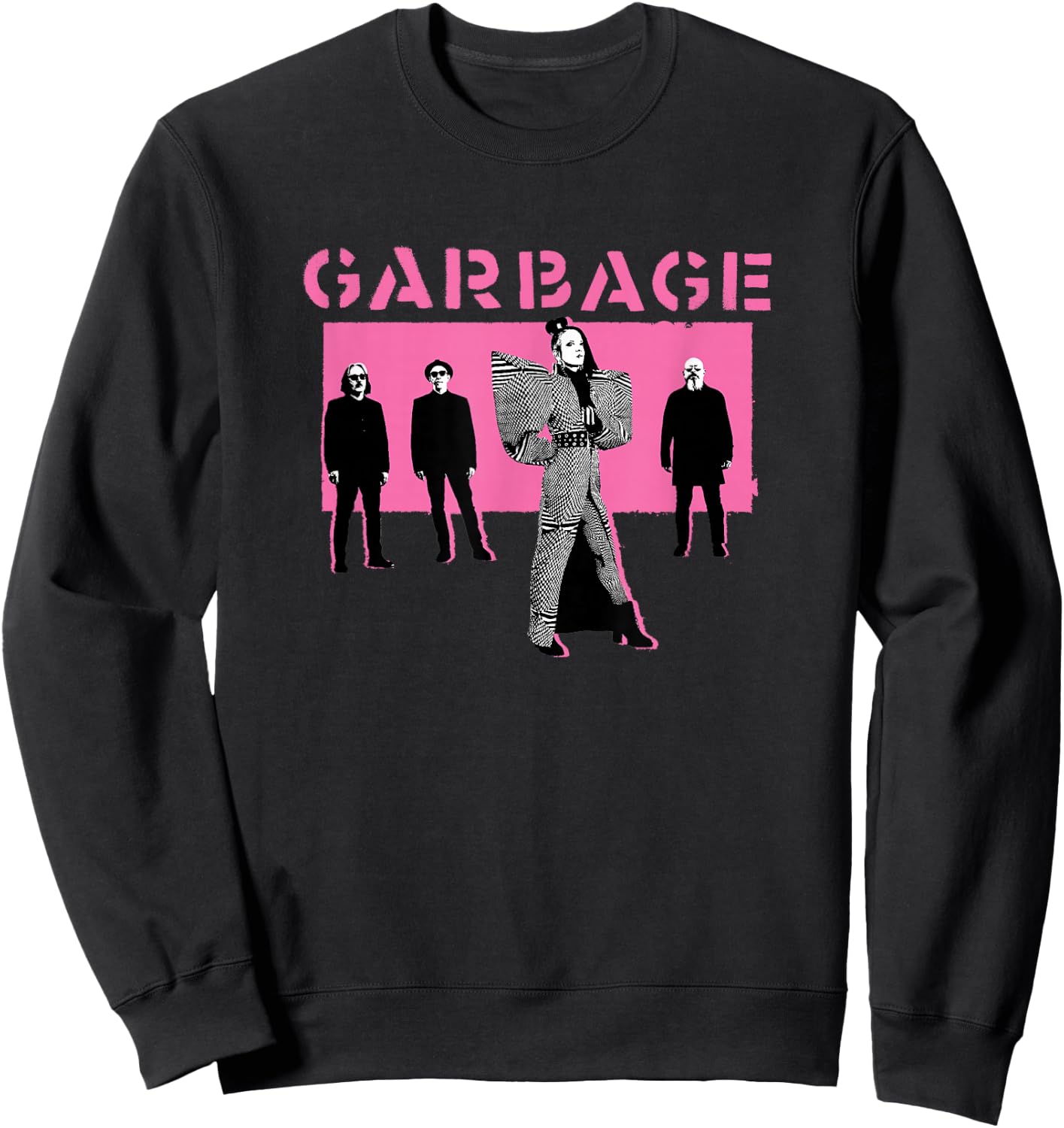 Garbage - Pop Pink Sweatshirt - Sweatshirt | Black