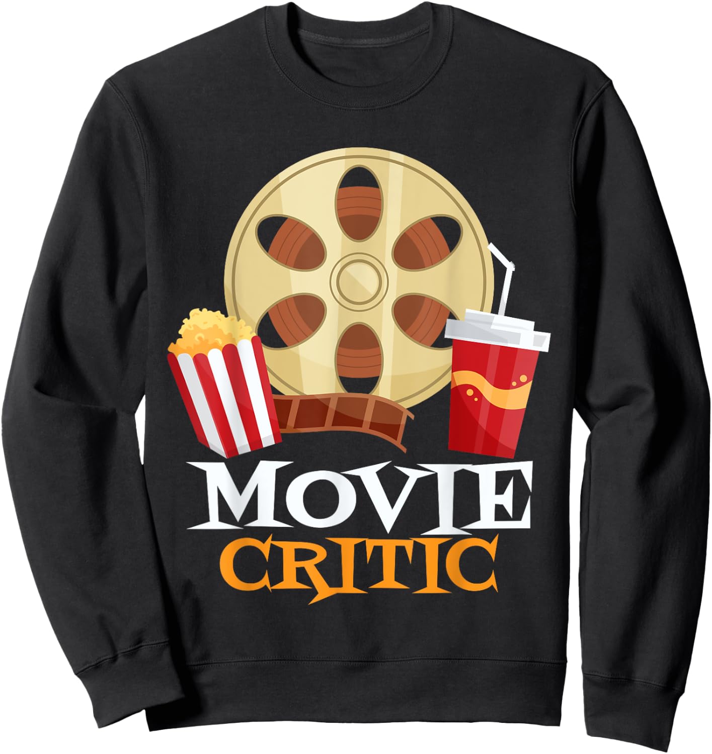 Film Critic as Movieholic and Movie Lover or Movie Critic Sweatshirt - Sweatshirt | Black