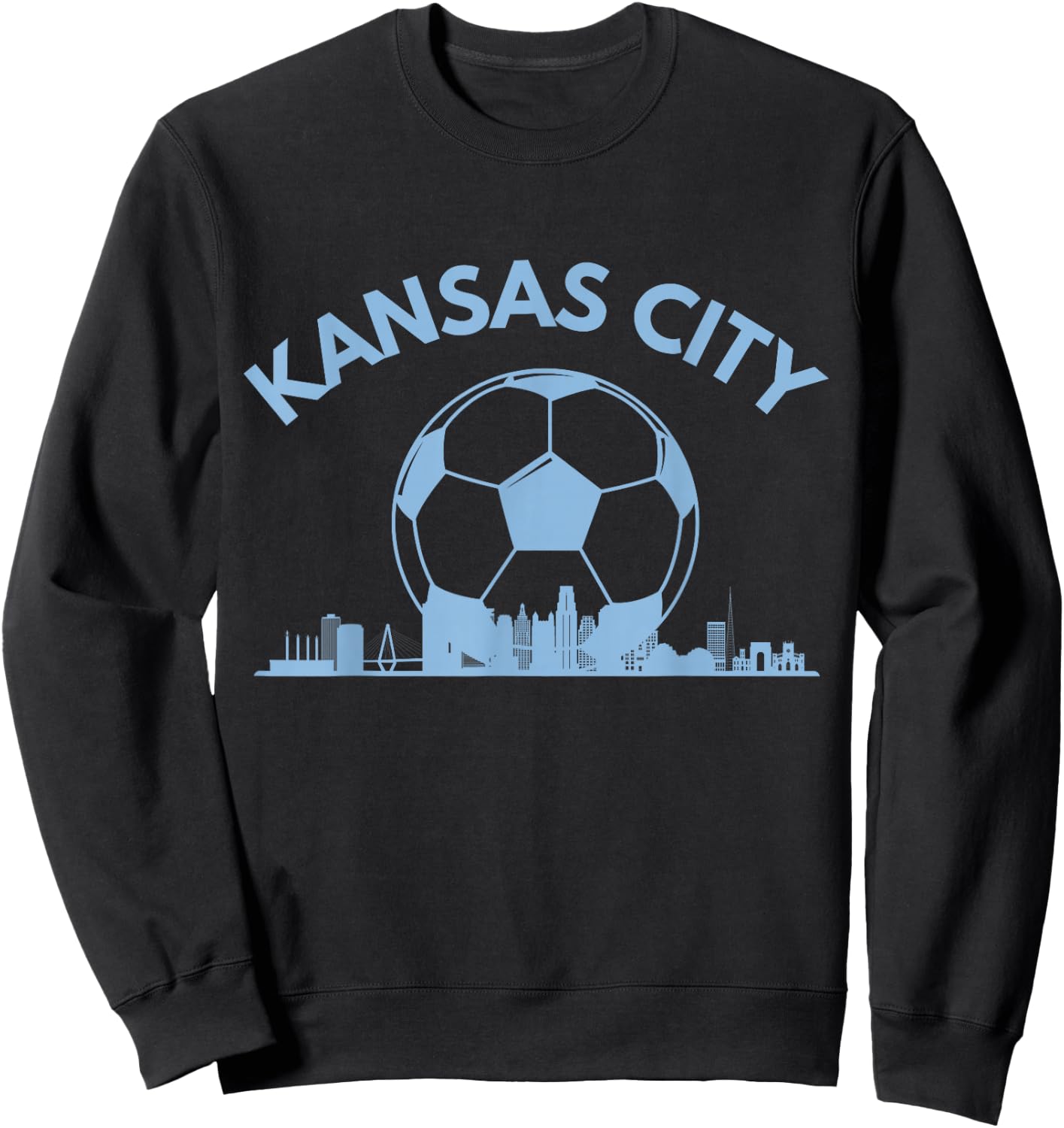 Kansas City Soccer & Skyline Sweatshirt - Sweatshirt | Black