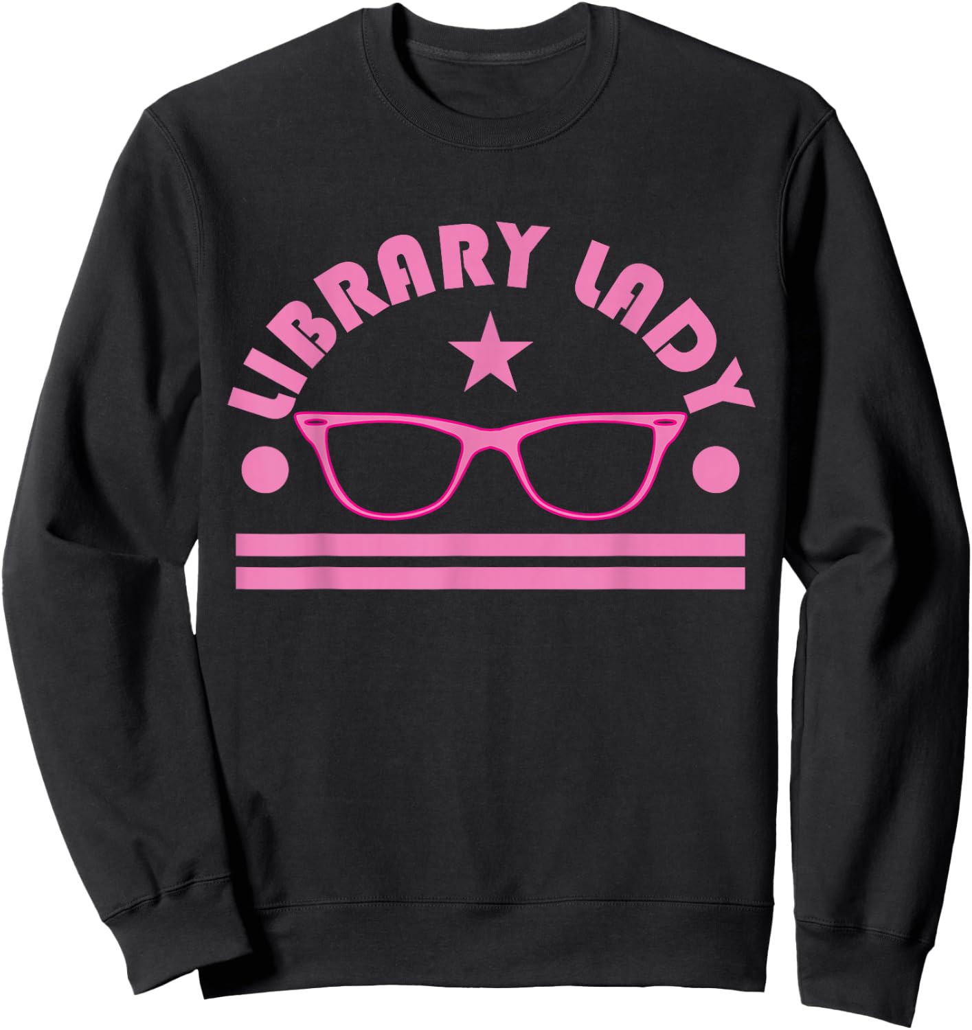 Funny Library Lady Bookworm Book nerd Gift Sweatshirt - Sweatshirt | Black