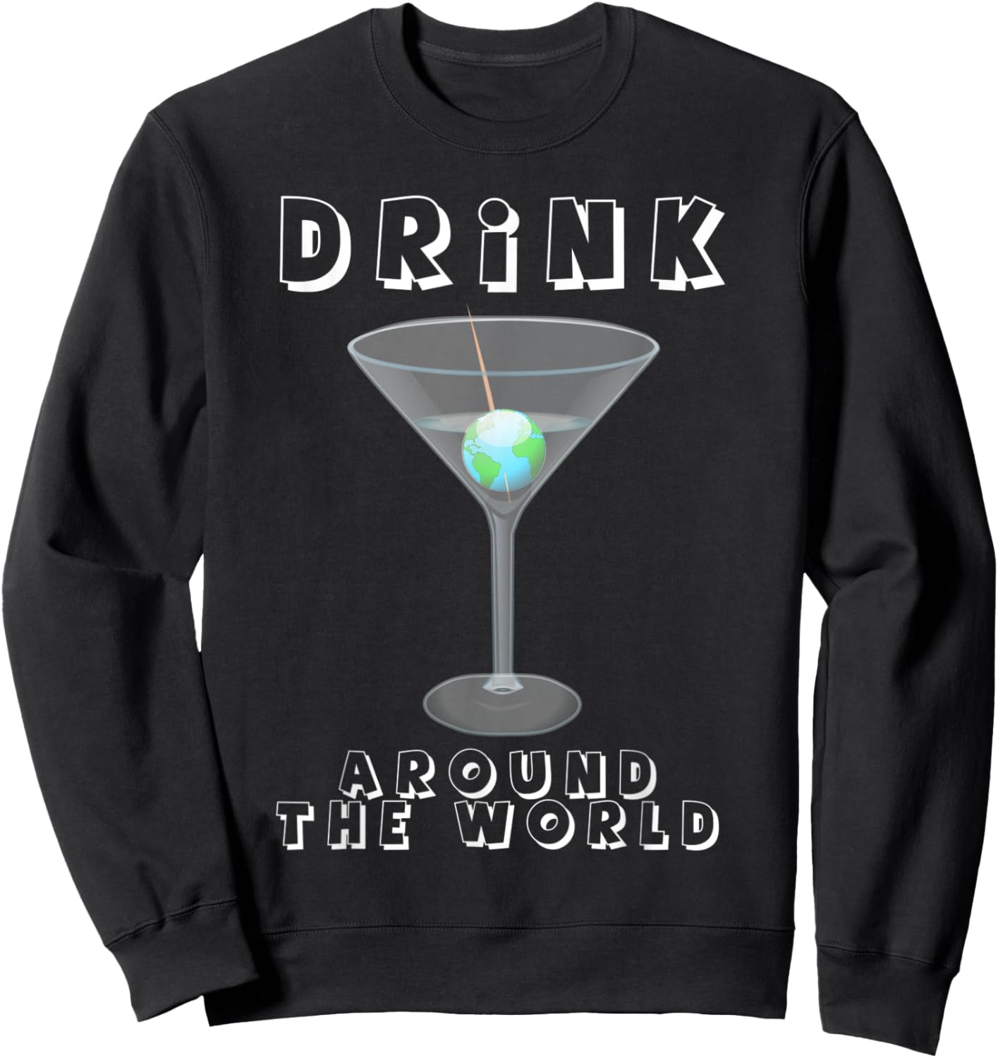 Drink Around the World Sweatshirt - Sweatshirt | Black