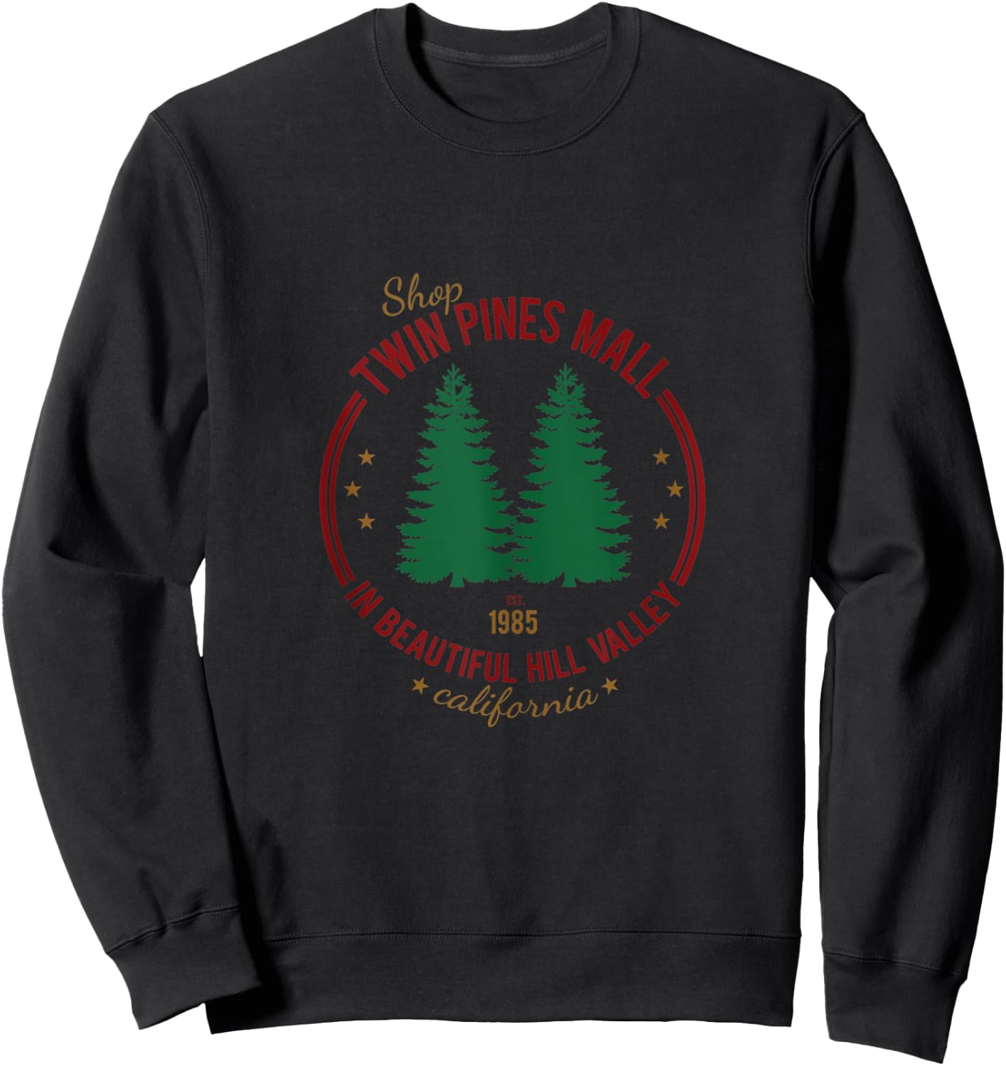Shop Twin Pines Mall 1985 Sweatshirt - Sweatshirt | Black