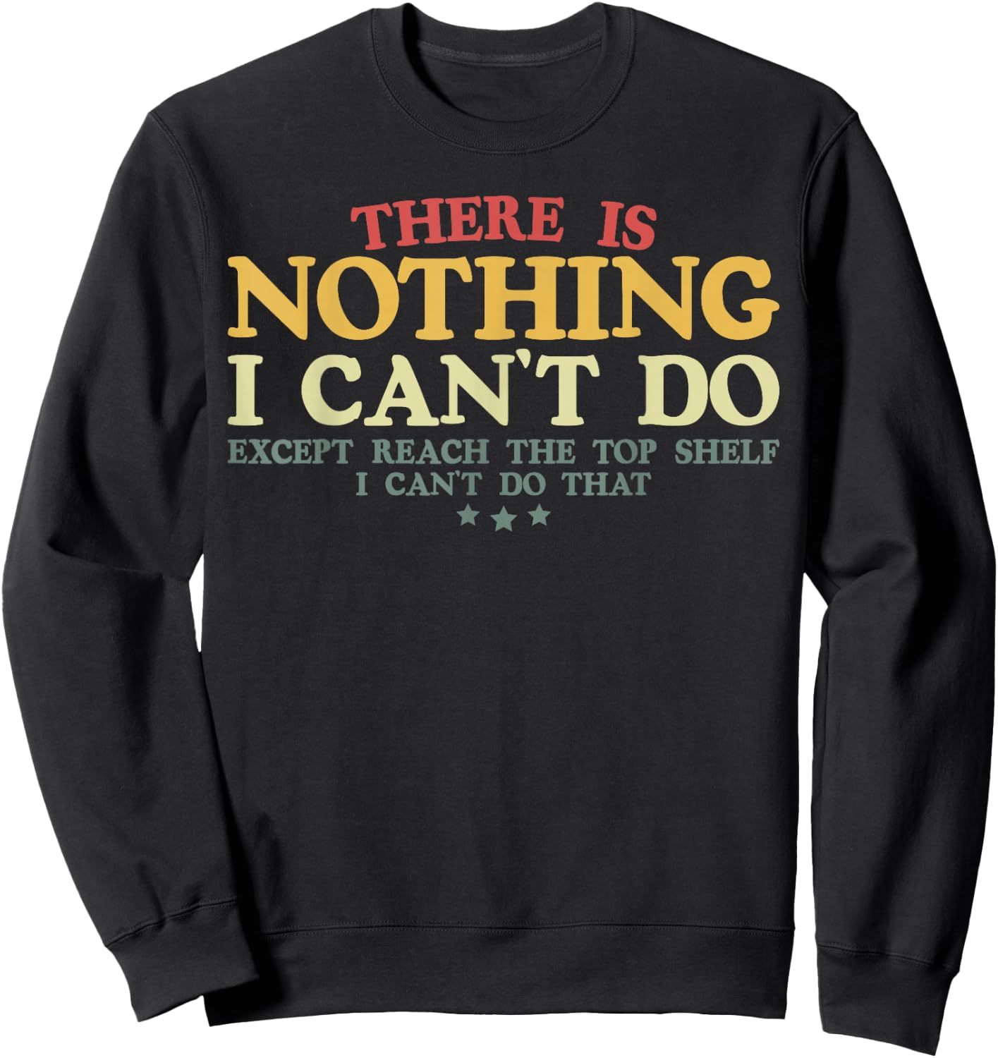 Vintage Gym Short People Funny Short People Girl Women Sweatshirt - Sweatshirt | Black